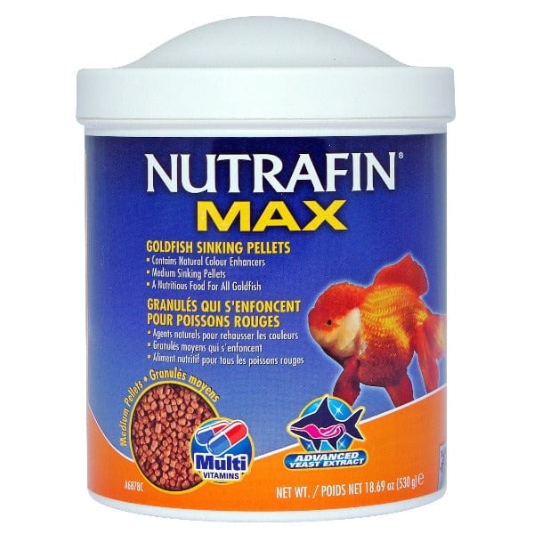 Nutrafin Max Goldfish Medium Sinking Pellets - Premium Fish Food for Goldfish & Koi | Balanced Nutrition for Healthy Growth | Ideal for Aquariums & Outdoor Ponds