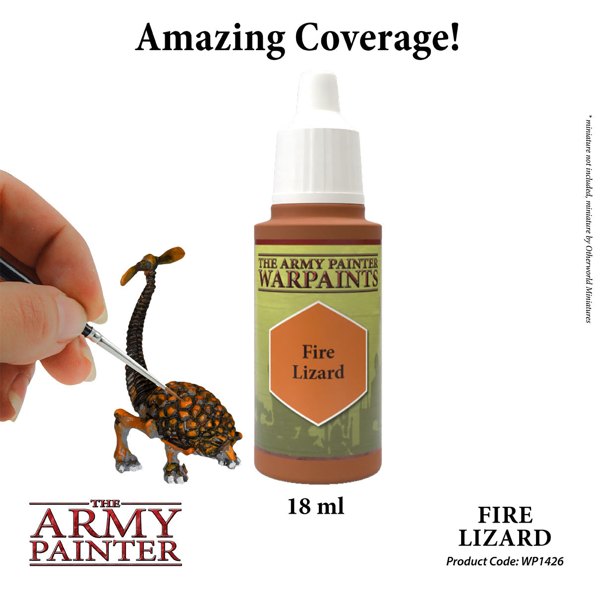 Warpaints: Fire Lizard - High-Quality Fantasy Face Paint for Cosplay, Halloween & Costume Parties - Perfect for LARP, Theatrical Performances & Fantasy Events
