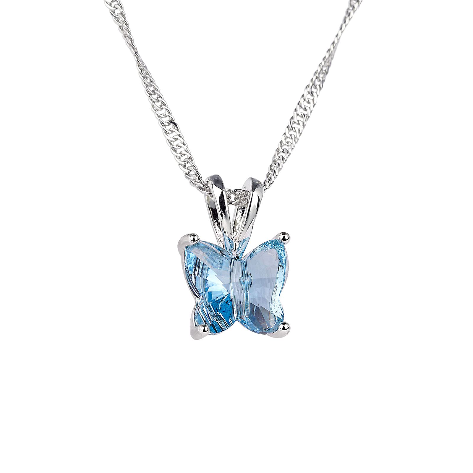 12 Month Birthstone Butterfly Necklace - Horoscope Crystal Choker with Premium Pendant Charm for Women & Girls (16+2 Inches) | Perfect Gift for Birthdays, Anniversaries & Special Occasions