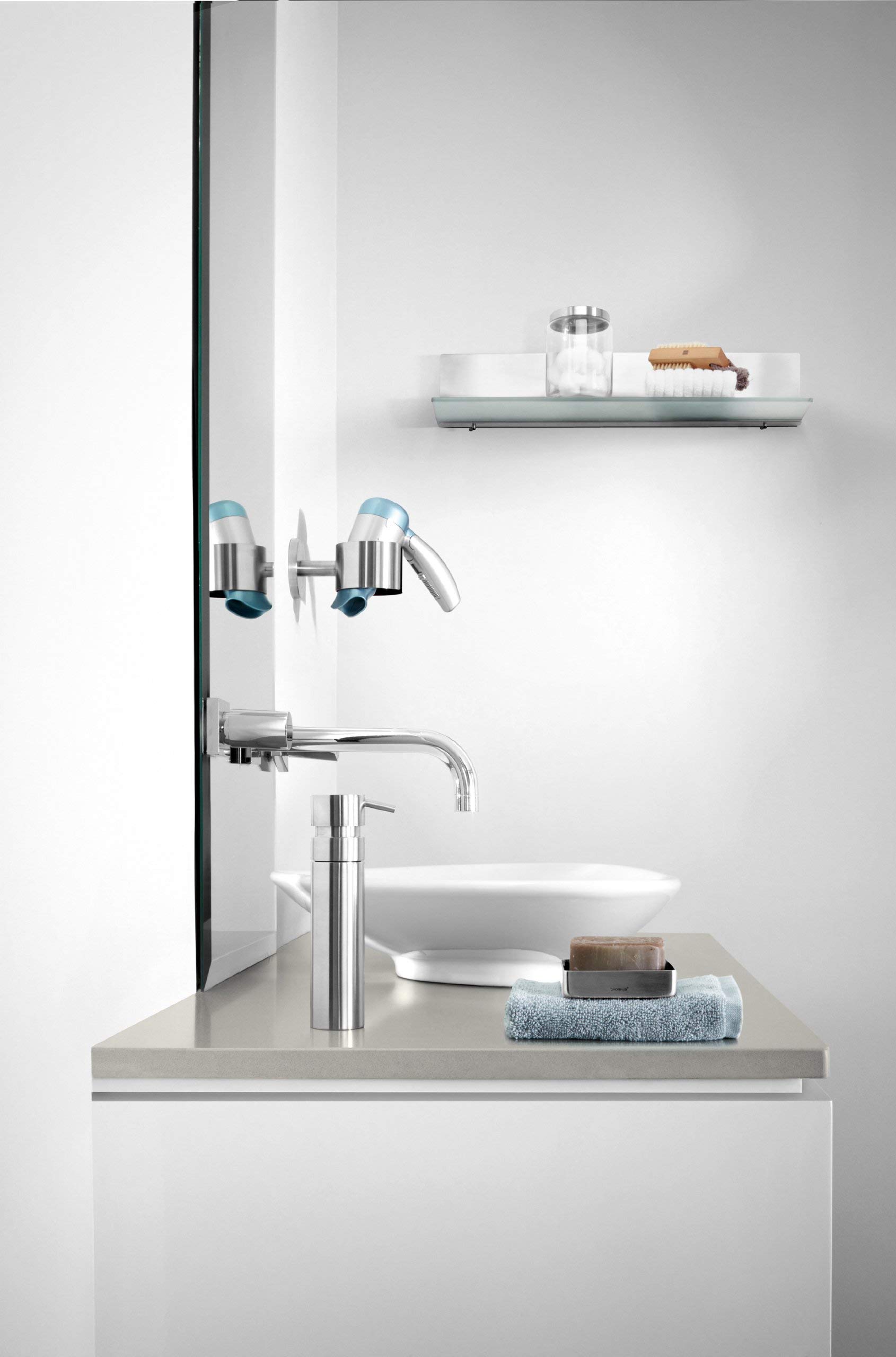 Blomus 68615 Premium Stainless Steel Soap Dispenser - Modern Kitchen & Bathroom Liquid Soap Pump for Hand Wash, Dish Soap, or Lotion Dispenser - Sleek Design for Home, Restaurant, and Office Use