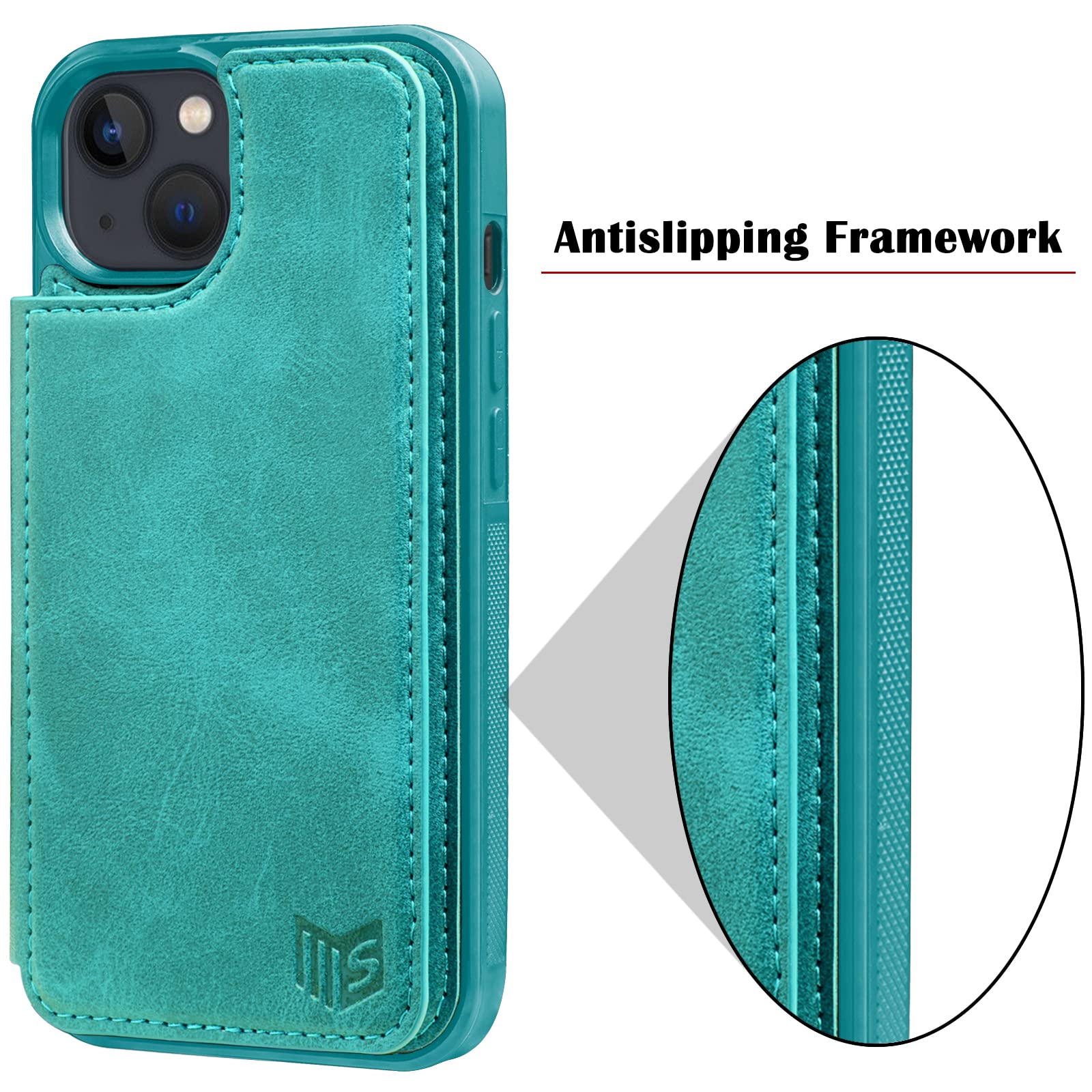 RFID Blocking iPhone 13 Wallet Case 6.1