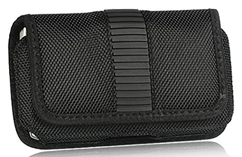 Durable Black Nylon Pouch Case with Belt Loop & Clip for TeleEpoch AT&T Cingular Flip Phone M3620 - Perfect for Outdoor Activities, Work & Everyday Protection