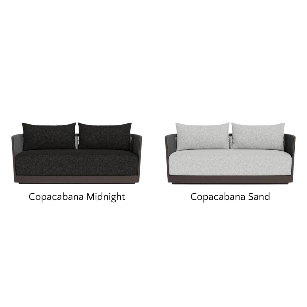 Antigua Outdoor 2-Seat Patio Sofa Set - Waterproof Wicker Furniture for Garden, Balcony, or Poolside Relaxation