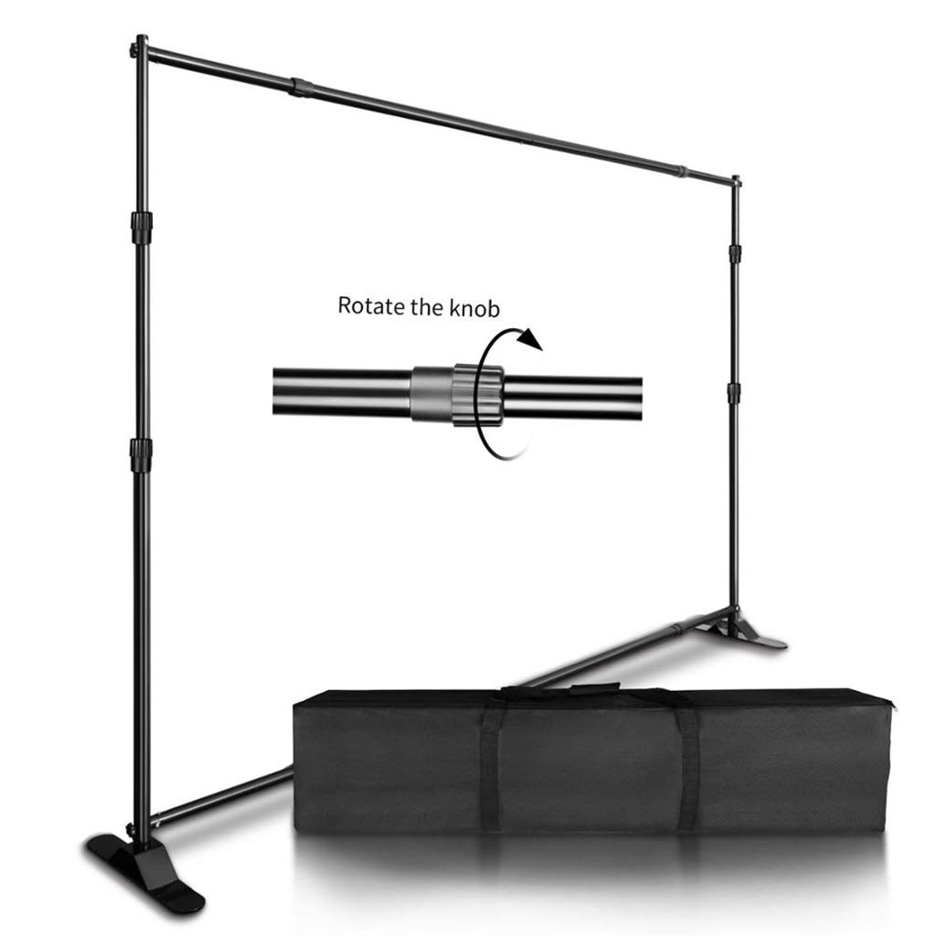 NANZU Double-Crossbar Backdrop Stand for Photo Studio - Perfect for Green Screen & Video Shooting