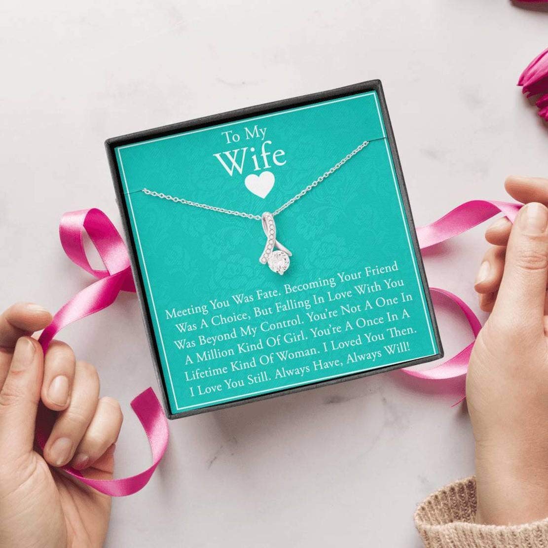 Simple Gifts Necklace for Future Wife - Elegant Engagement, Birthday, Christmas, and Vacation Gift for Fiancee, Sentimental Bride-to-Be Jewelry for Romantic Occasions