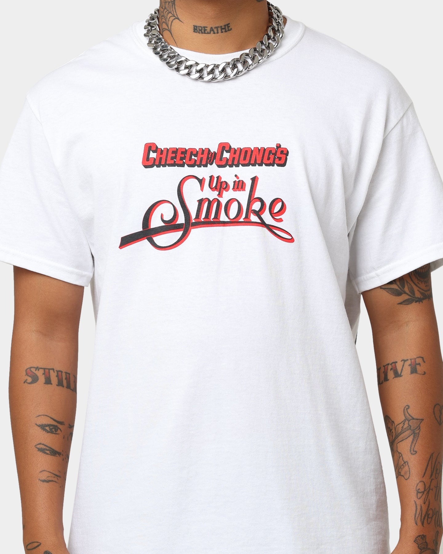 American Thrift X 420 Up In Smoke Graphic T-Shirt - White Cotton Tee for Men & Women - Perfect for Stoner Culture, 420 Celebrations & Casual Streetwear