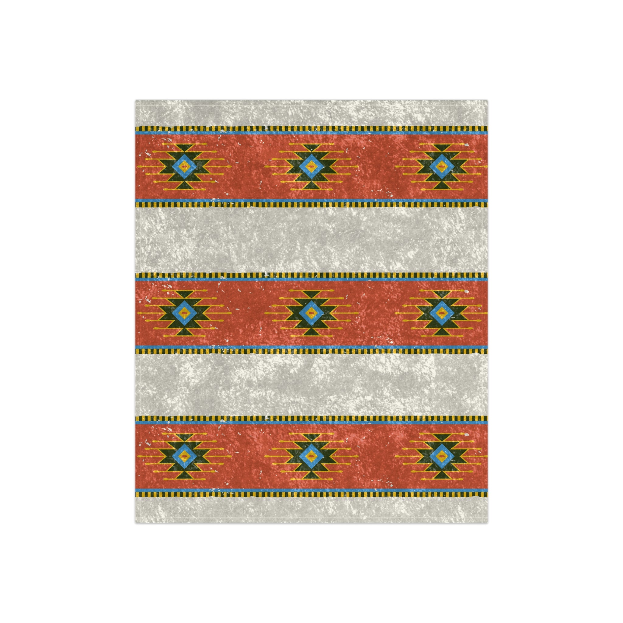 Southwestern Throw Blanket 4x5 ft - Soft Velvet Polyester Blanket for Living Room, Bedroom & Couch - Cozy Home Decor for Winter, Gifts & Family Movie Nights