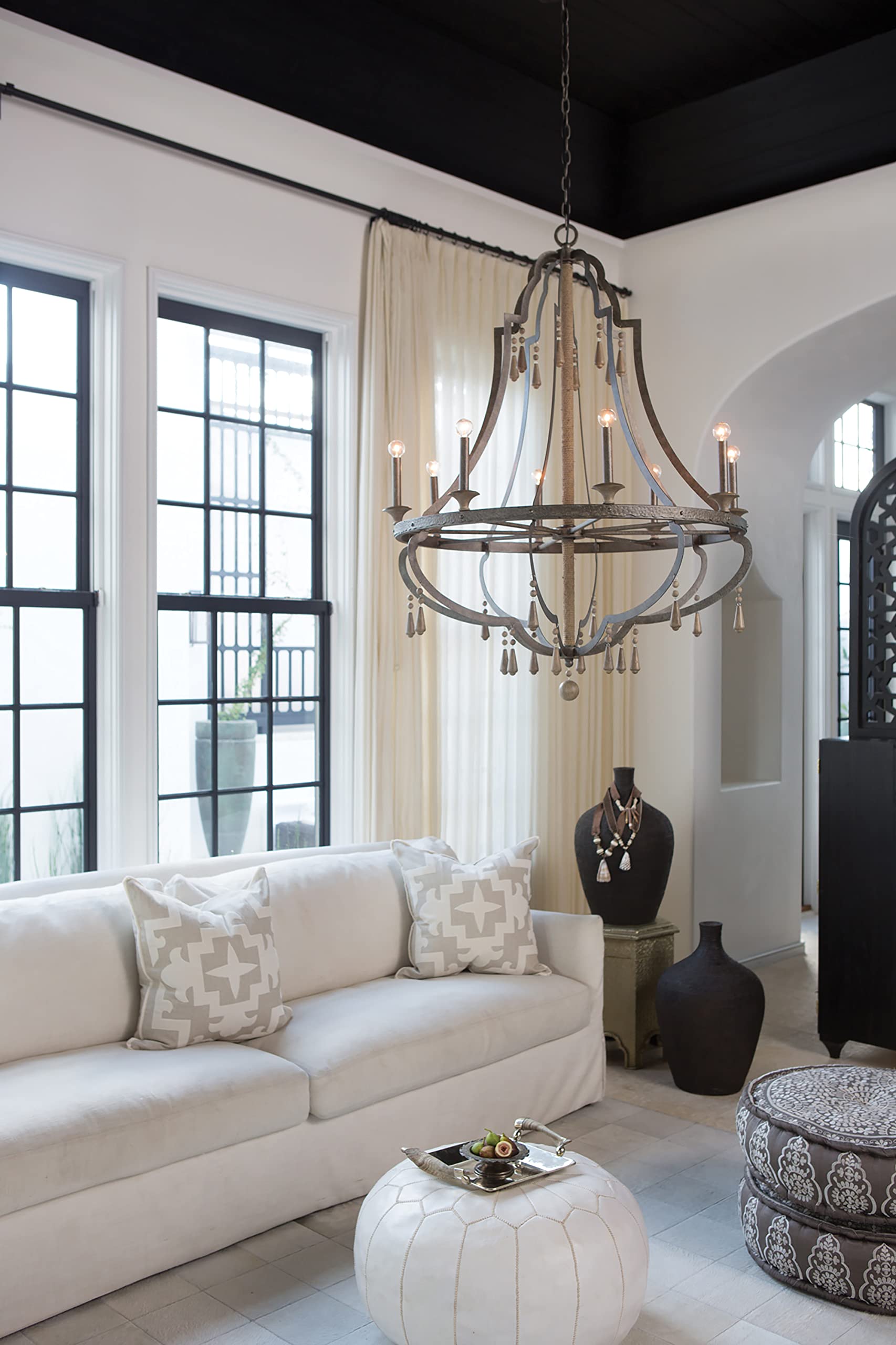 Fredrick Ramond FR42288DIR 8-Light Crystal Chandelier - Elegant Dining Room Lighting Fixture for Formal Dining Room & Luxury Home Decor