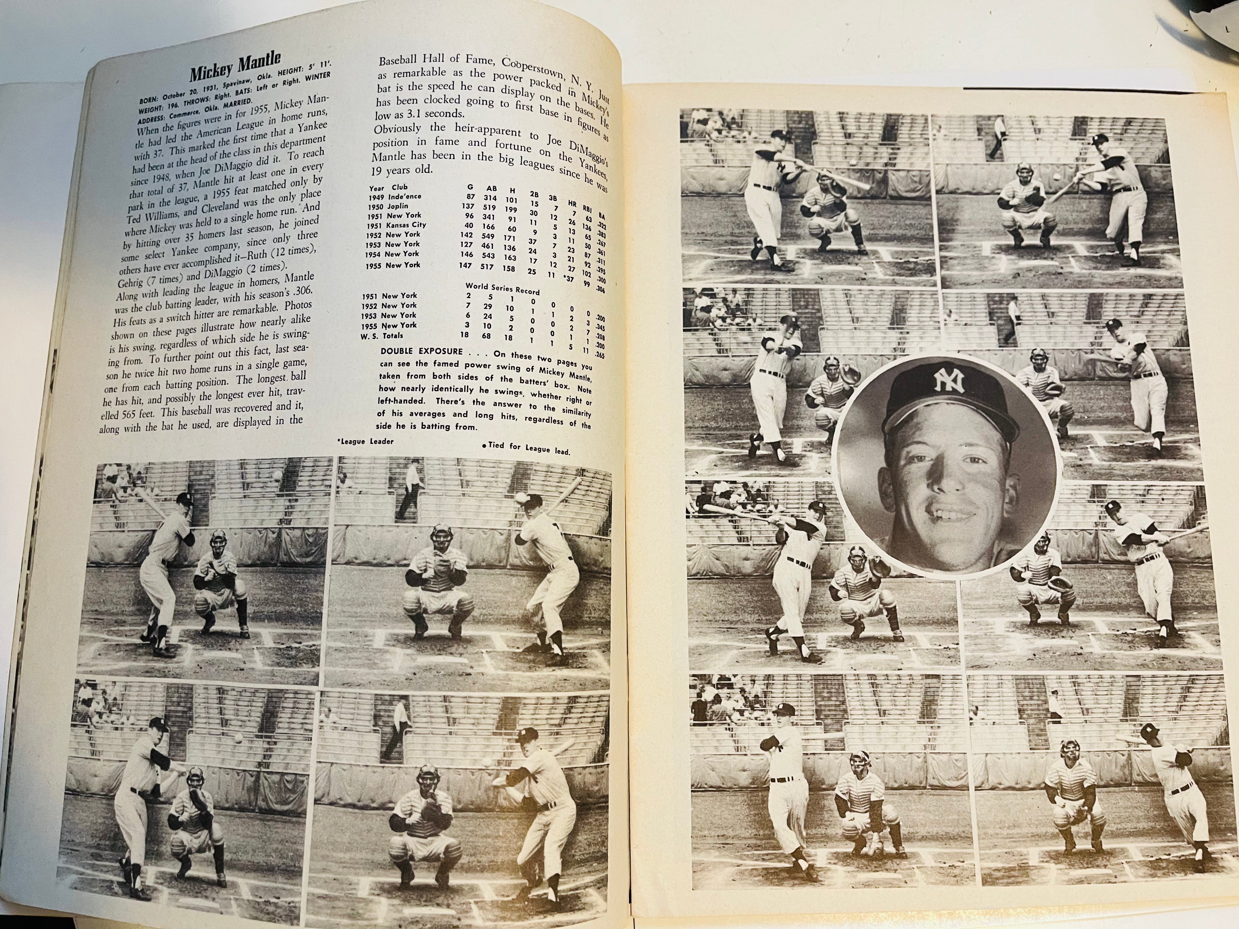 1956 New York Yankees Special Edition Baseball Publication - Rare Collectible for MLB Fans & Sports Memorabilia Enthusiasts - Perfect for Display, Gifts & Vintage Collections