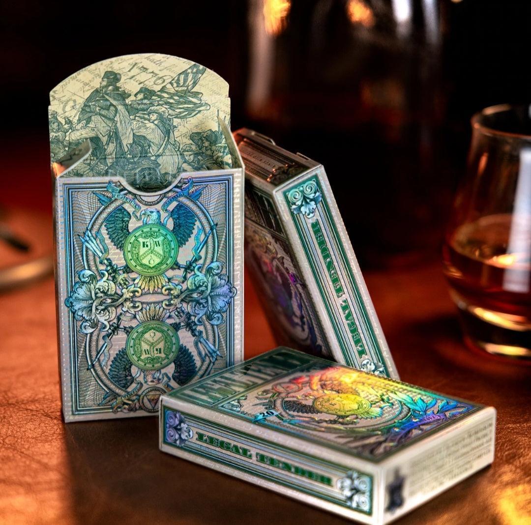 Holographic Legal Tender Version II Playing Cards - Premium Collectible Deck by Kings Wild Projects | Perfect for Magic Tricks, Cardistry & Poker Games