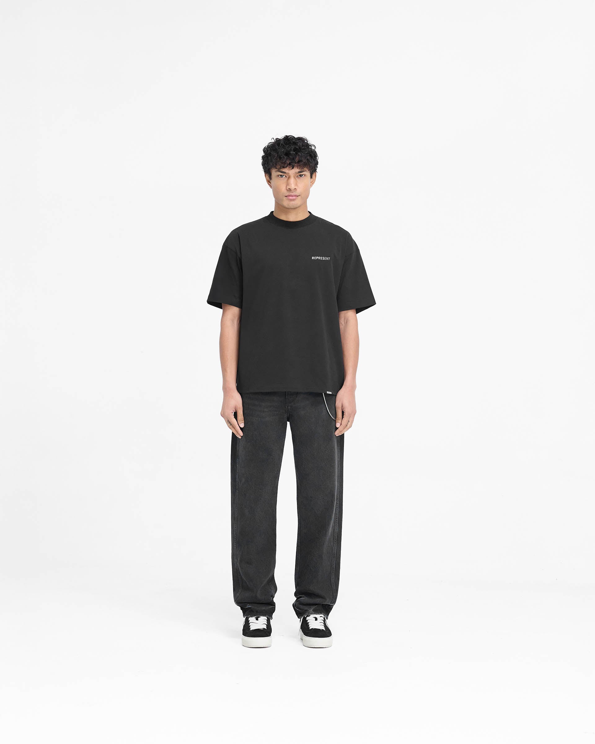 Block Logo T-Shirt - Jet Black | Stylish Men's & Women's Casual Tee for Everyday Wear & Street Fashion