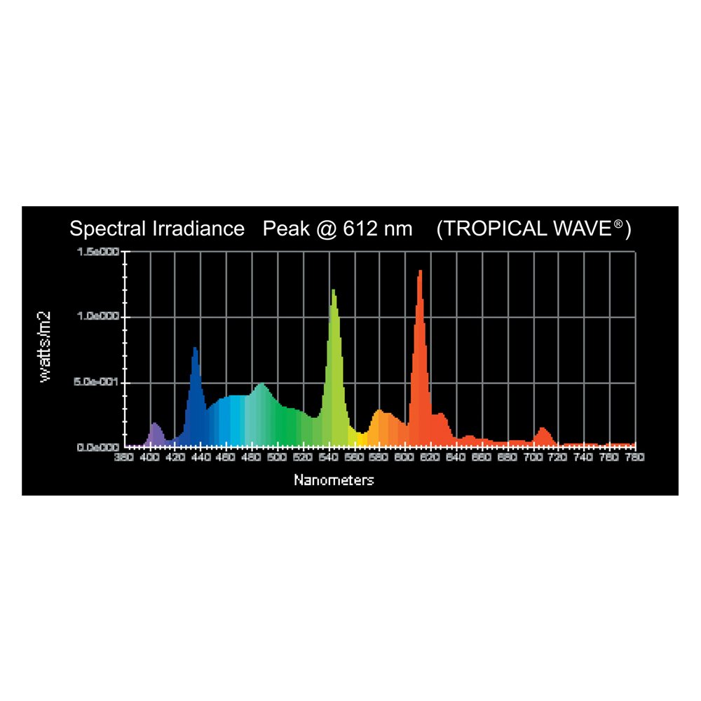 Wave Point 6-Pack Tropical Wave HO T-5 39-Watt Universal Aquarium Lamp - High Output Lighting for Saltwater & Freshwater Fish Tanks, Coral Reef & Planted Aquariums