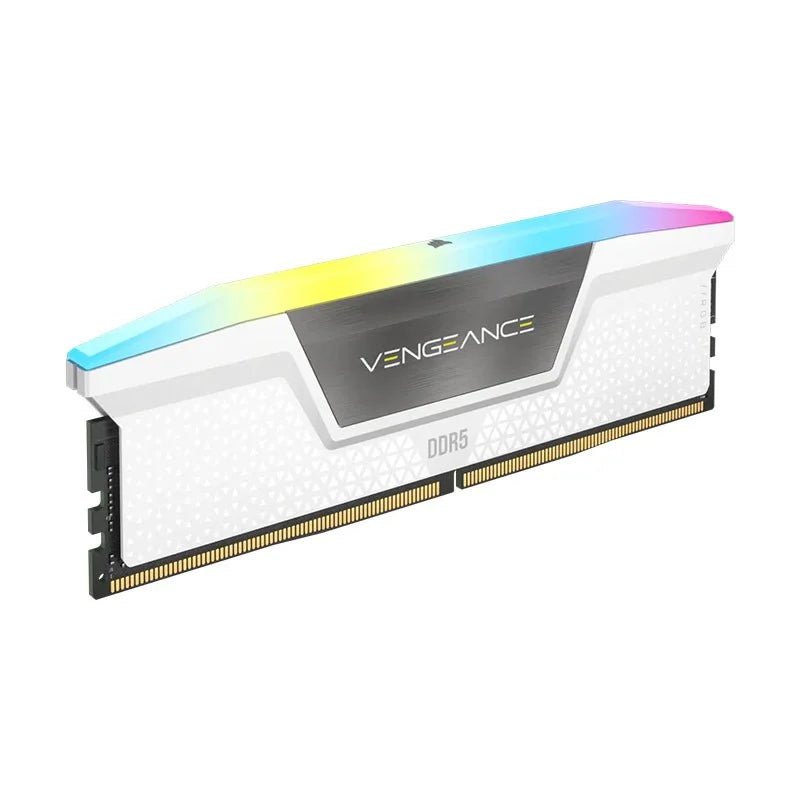Corsair Vengeance RGB 32GB (2x16GB) DDR5 RAM 5200MHz CL40 - White Desktop Memory for Gaming PC, Workstation & Content Creation