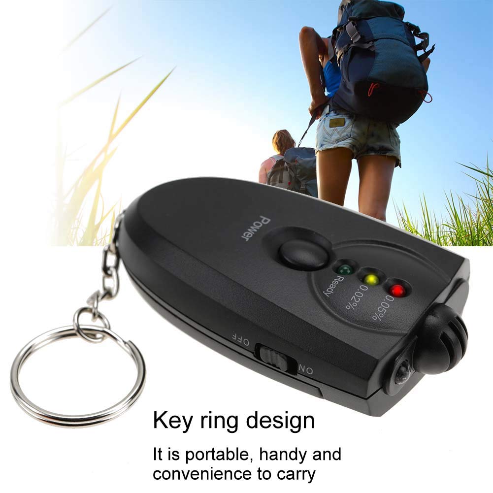 Professional Keychain Breathalyzer - High Accuracy Portable Alcohol Tester with LED Display | Perfect for Personal Safety, Workplace Testing & Nightlife Scenes
