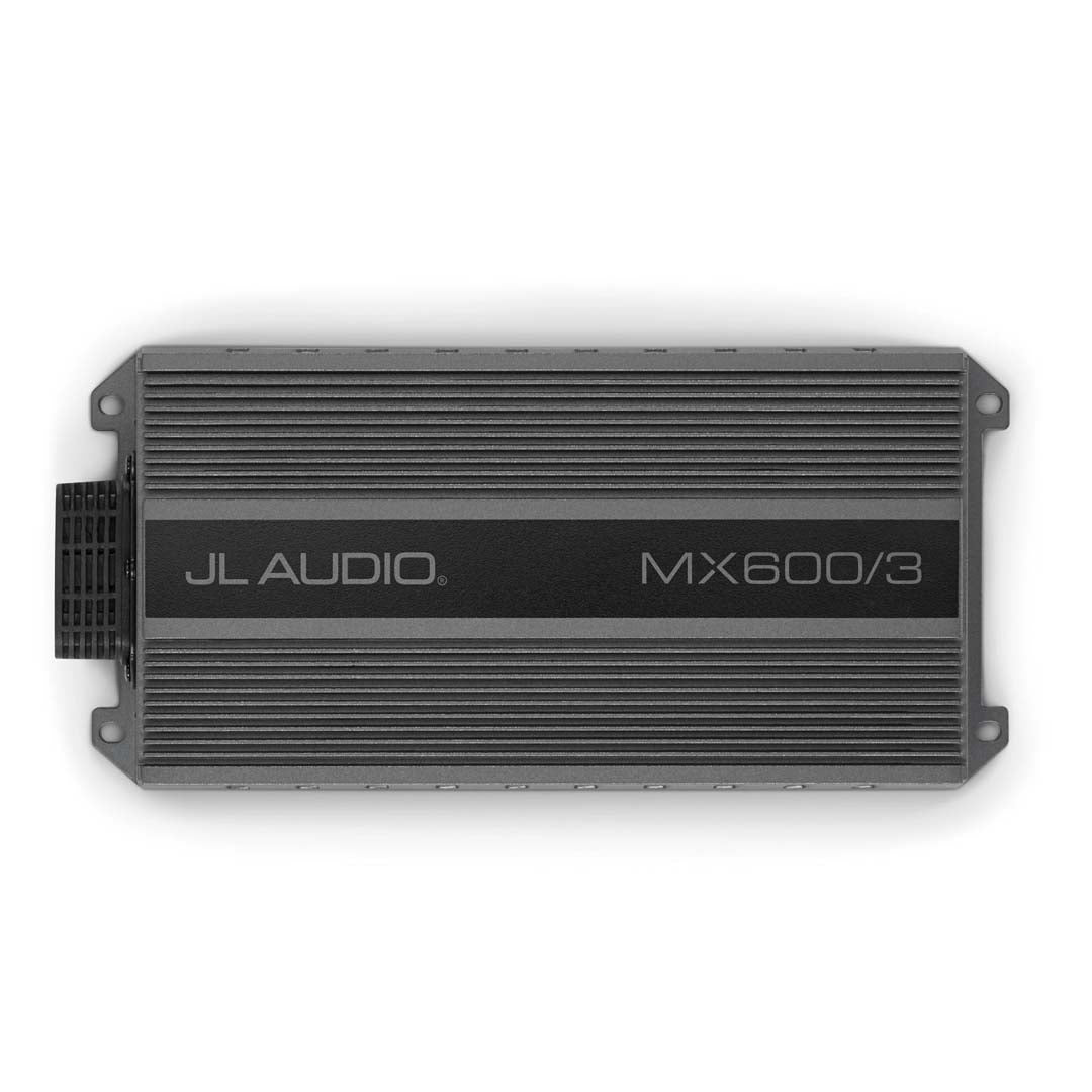 JL Audio MX600/3 MX Series Class D 3-Channel Car Amplifier - 100W x 2 + 400W x 1 - High Power Audio System for Cars, Trucks & SUVs - Perfect for Upgrading Your Vehicle's Sound System