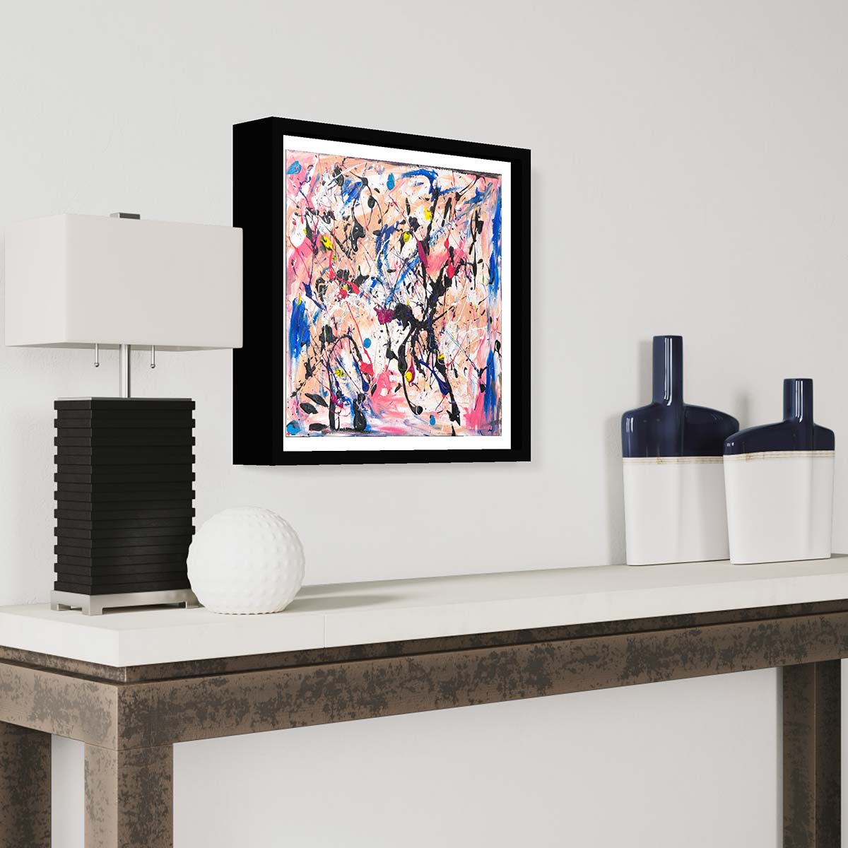 Flamingo on the Lake - Elegant Home Decor for Living Room, Bedroom, or Office - Perfect for Wall Art, Gifts, and Coastal Theme Decorations