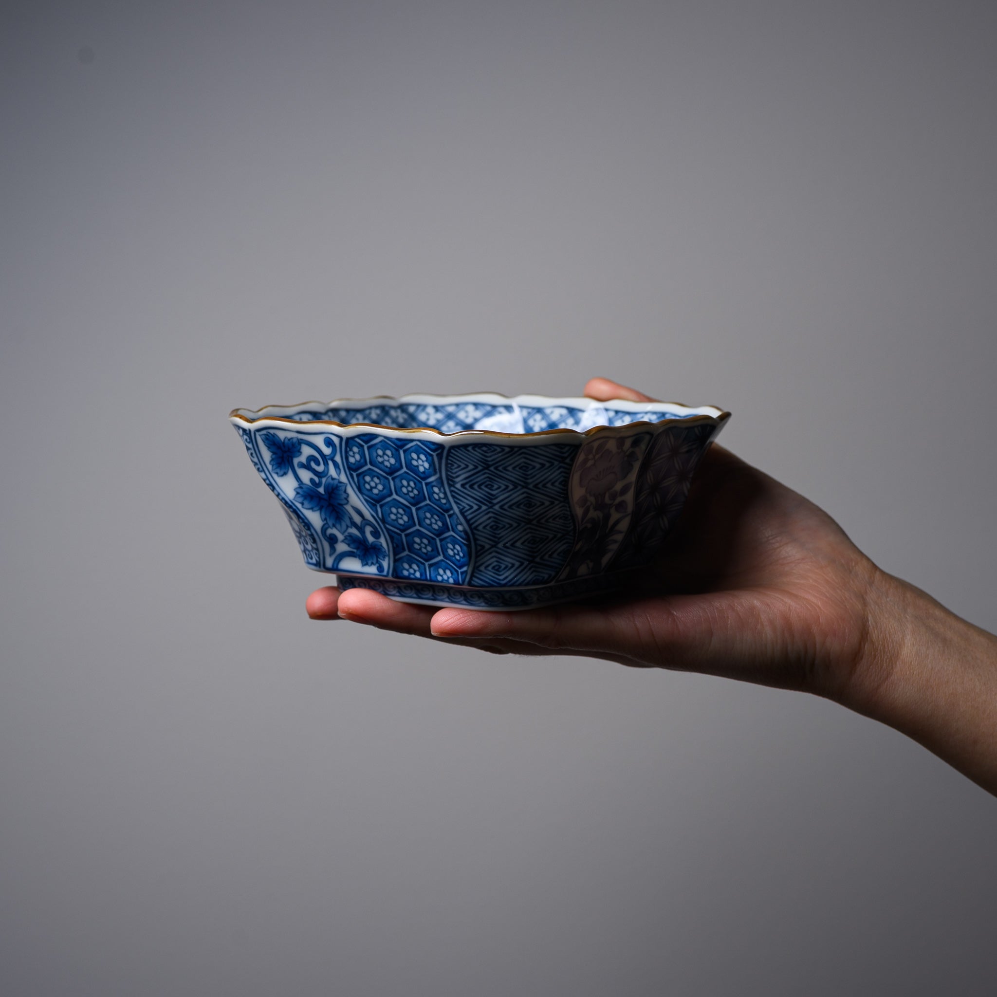 Japanese Mino Ware Sometsuke Square Side Dish Bowl - Handcrafted Blue & White Ceramic Small Bowl for Sushi, Soy Sauce, and Condiments | Perfect for Japanese Dining, Tea Ceremonies, and Home Decor