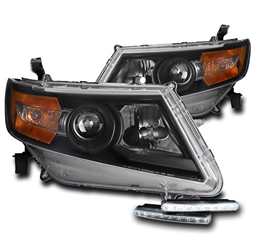 2011-2017 Honda Odyssey Black Projector Headlights with 6