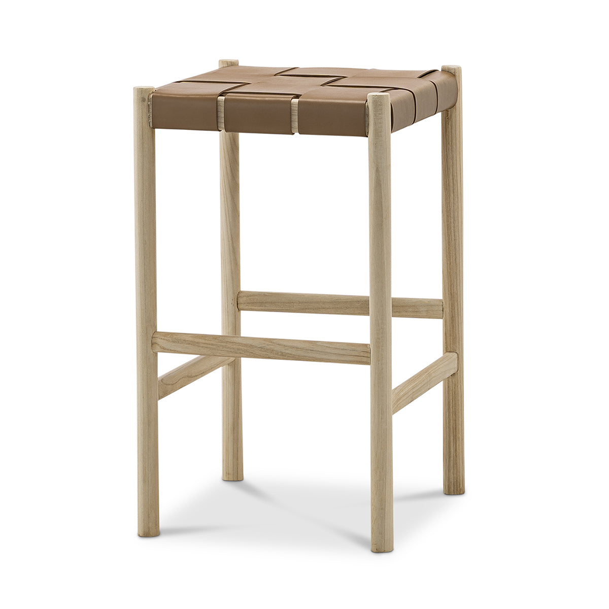 Layne Counter Stool - Modern Kitchen Bar Stools with Metal Frame & Cushioned Seat, 24