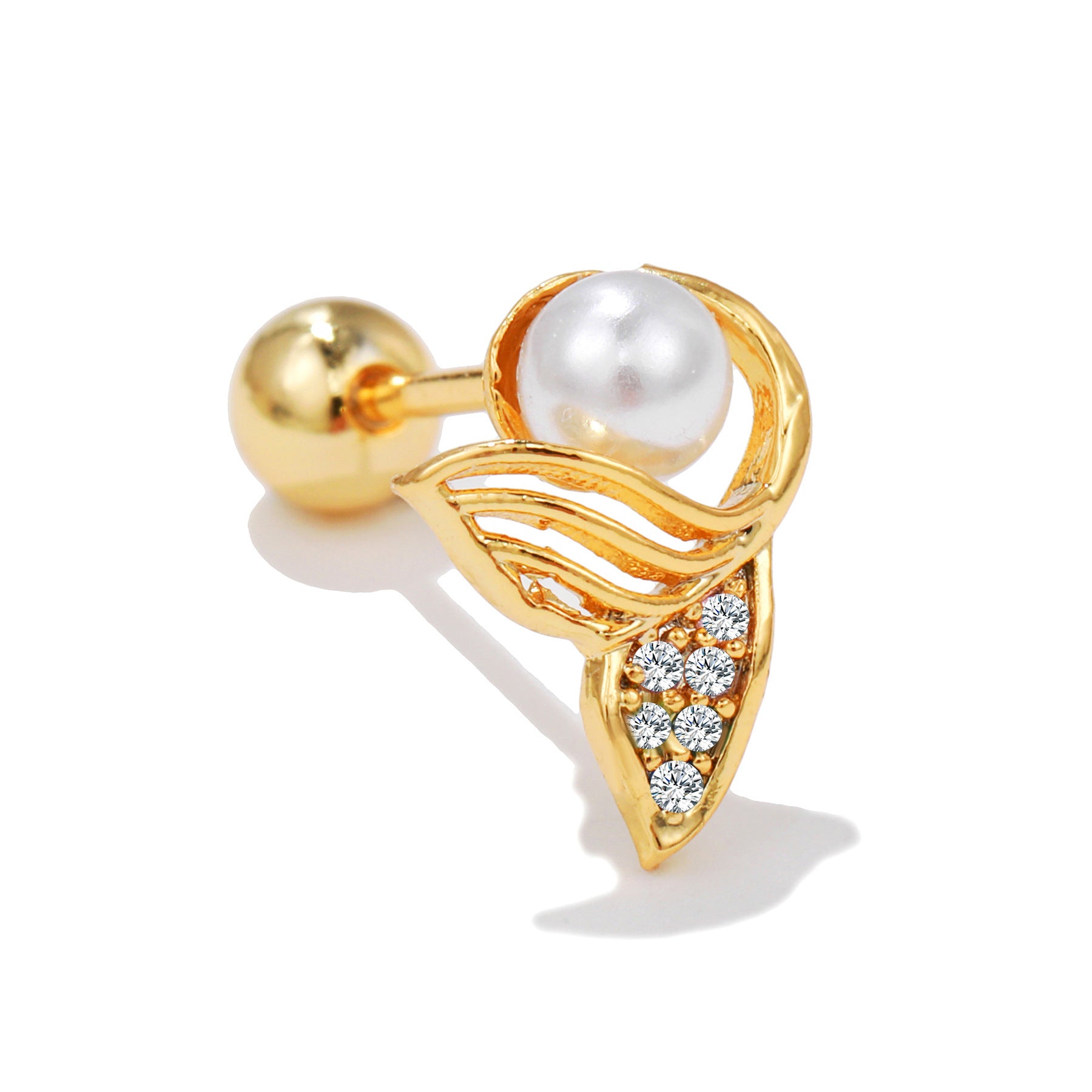 20G Cartilage Pearl Stud Earrings for Daith & Helix Piercings - Hypoallergenic Surgical Steel Jewelry | Perfect for Everyday Wear & Special Occasions