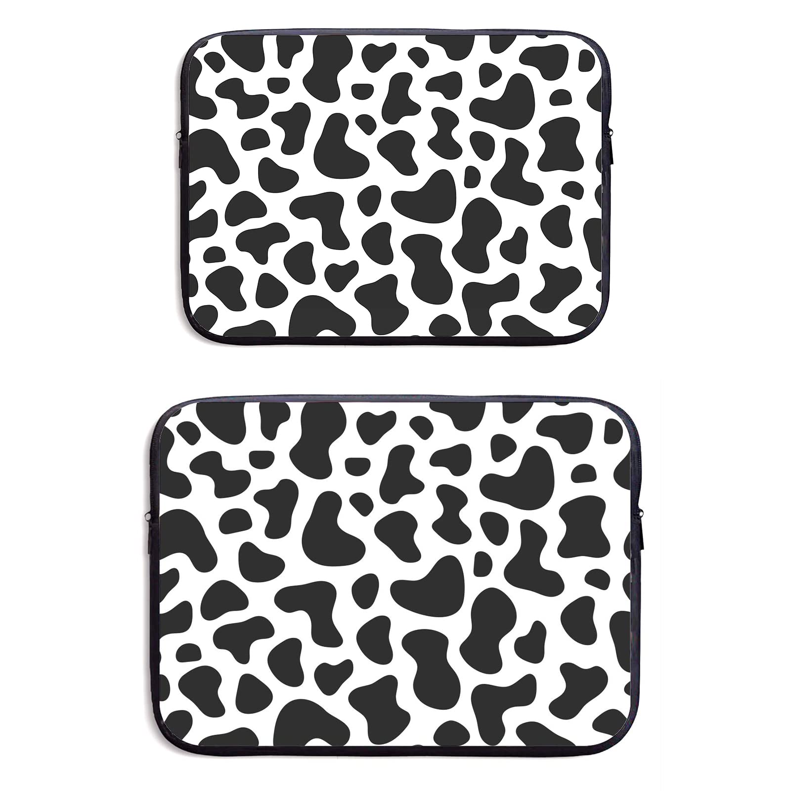 Cow Print Laptop Sleeve Case for 13-15 Inch Notebook - Durable Computer Cover Bag for MacBook, Dell, HP | Perfect for Work, School & Travel Protection