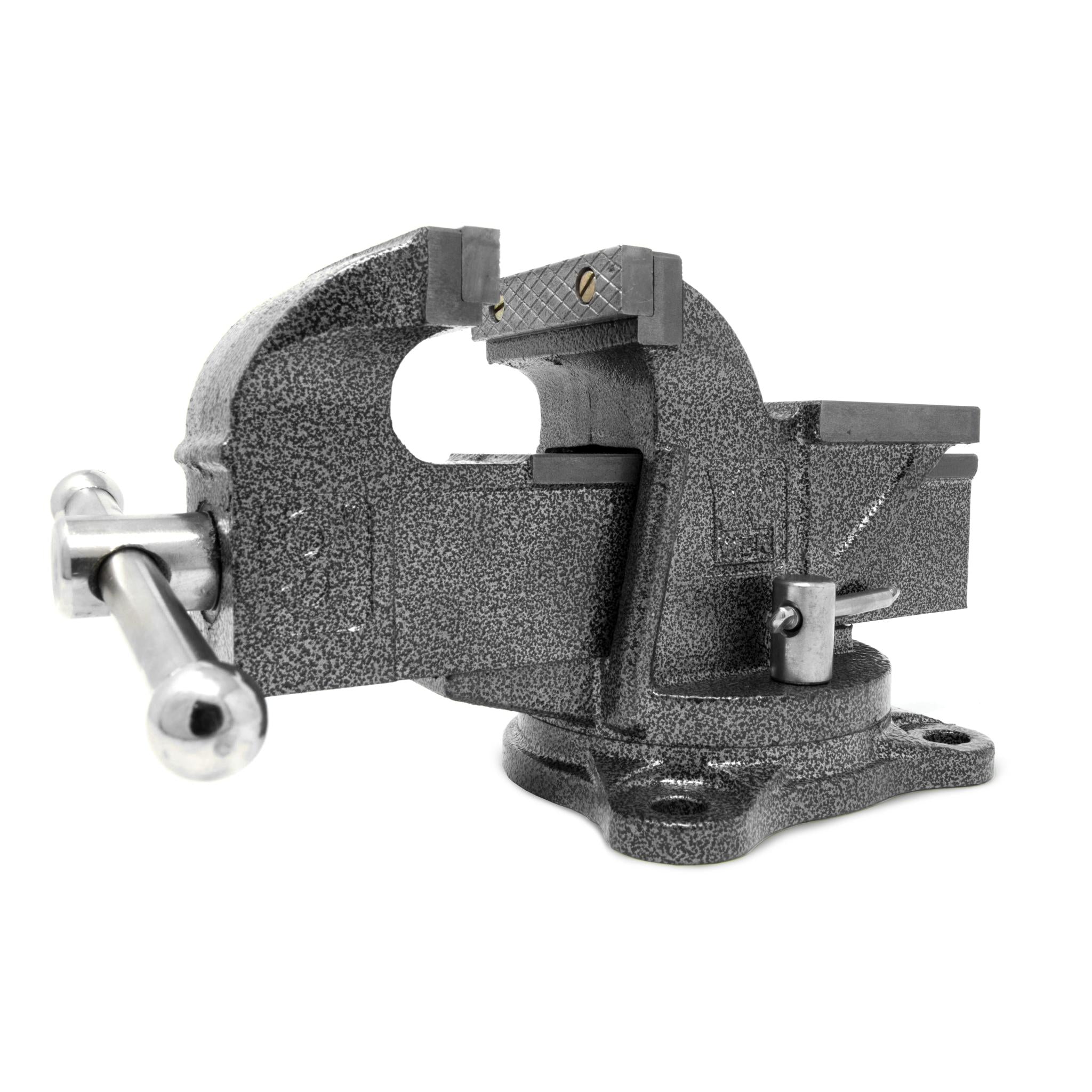 WEN BV453 3 Inch Heavy Duty Cast Iron Bench Vise with Swivel Base - Perfect for Woodworking, Metalworking & DIY Projects in Home Garage or Workshop