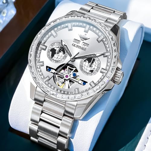 G3280: Silver band & white dial