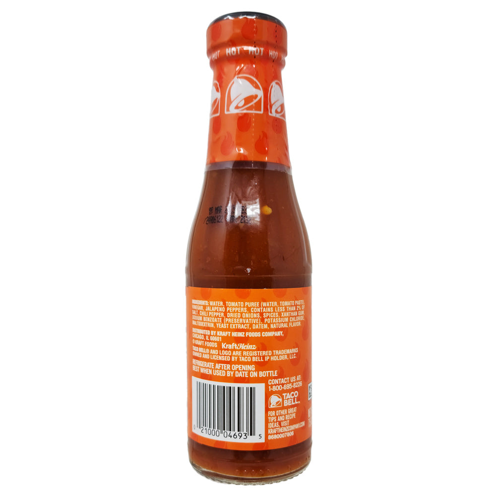 Taco Bell Hot Sauce - 7.5 oz Bottle | Authentic Mexican Flavor | Perfect for Tacos, Burritos, Nachos & More
