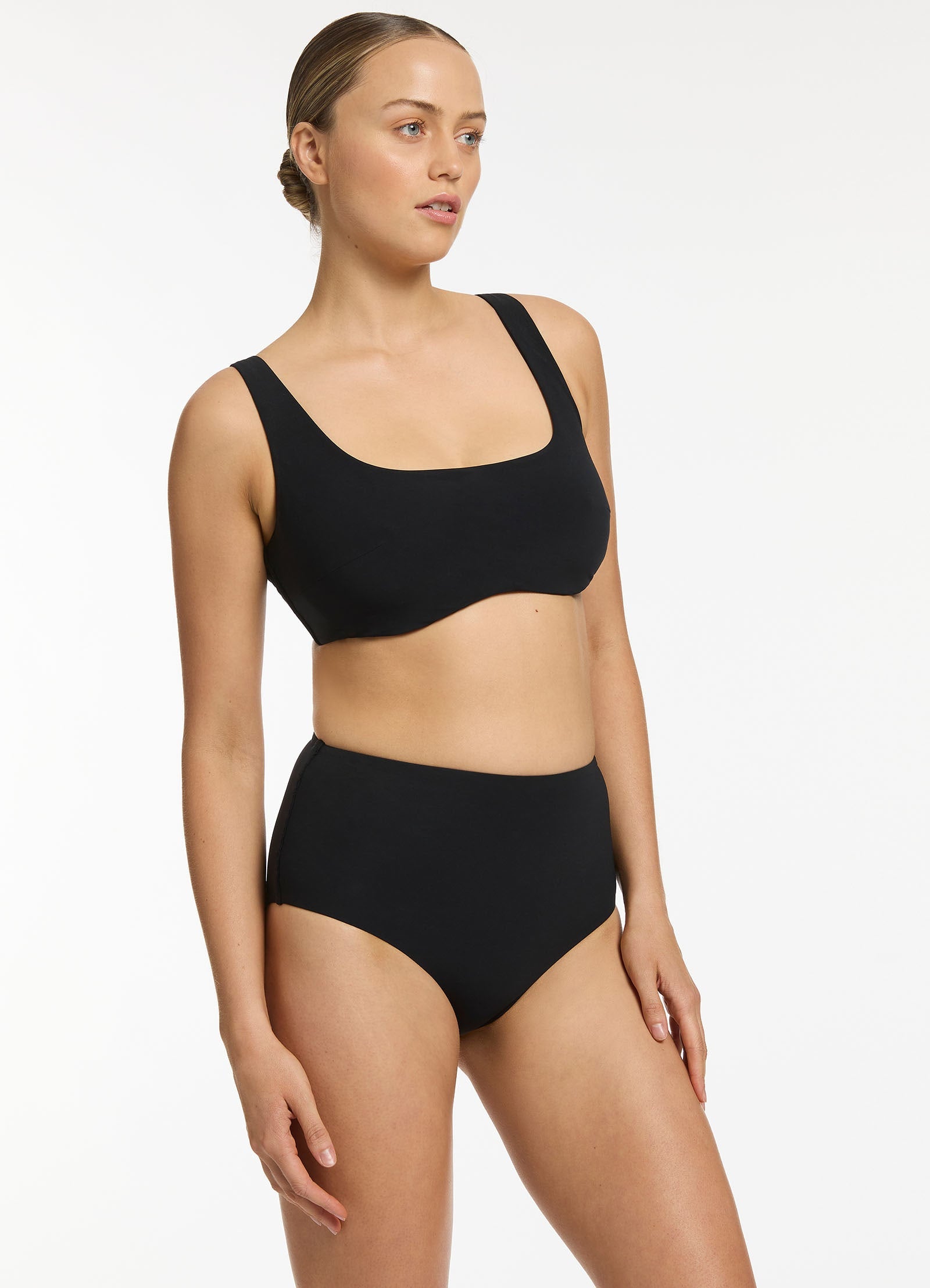 Jetset E F Tank Top for Women - Soft & Comfortable Black Sleeveless Shirt - Perfect for Gym, Yoga, Running & Summer Outfits