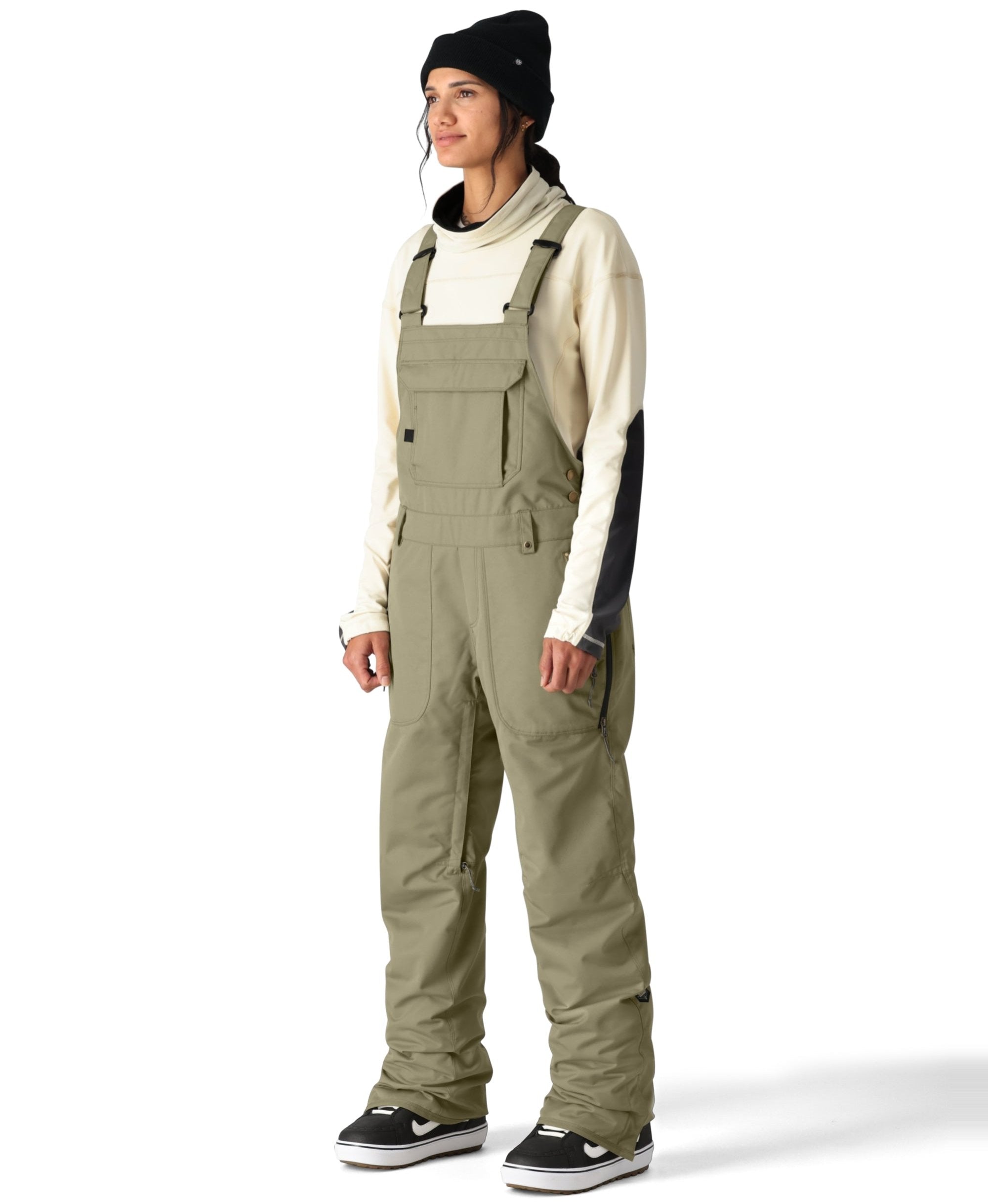 686 Women's Black Magic Insulated Bib Snow Pants 2025 - Waterproof Winter Ski Bib Overalls for Snowboarding, Skiing & Cold Weather Activities