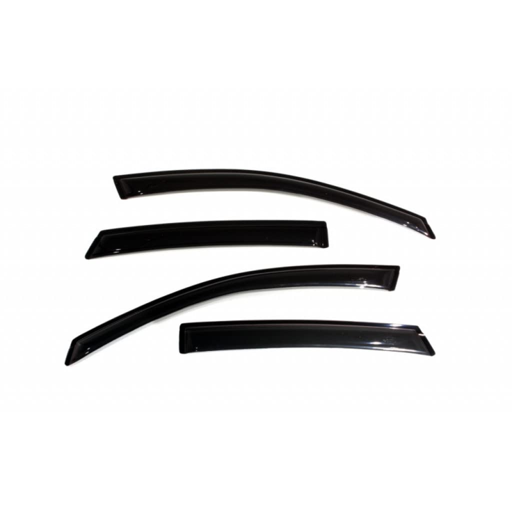 AVS For Ford Focus 2008-2011 Ventvisor Outside Mount Window Deflectors 4pc Smoke (94968) - Reduce Wind Noise & Rain Protection for Enhanced Driving Comfort