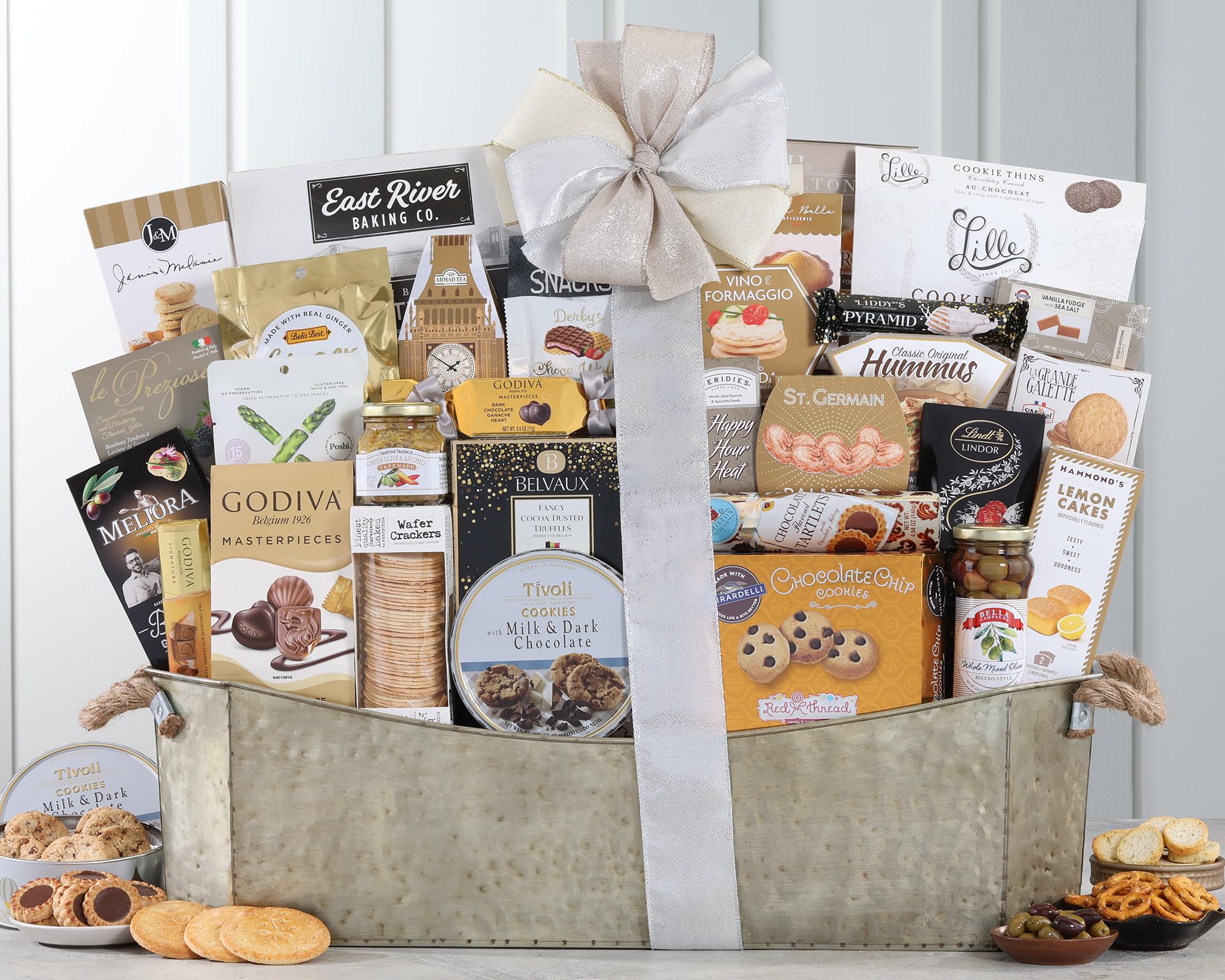 Luxury Gourmet Wine Country Gift Basket - Premium Food & Wine Hamper for Holidays, Corporate Gifts & Special Occasions