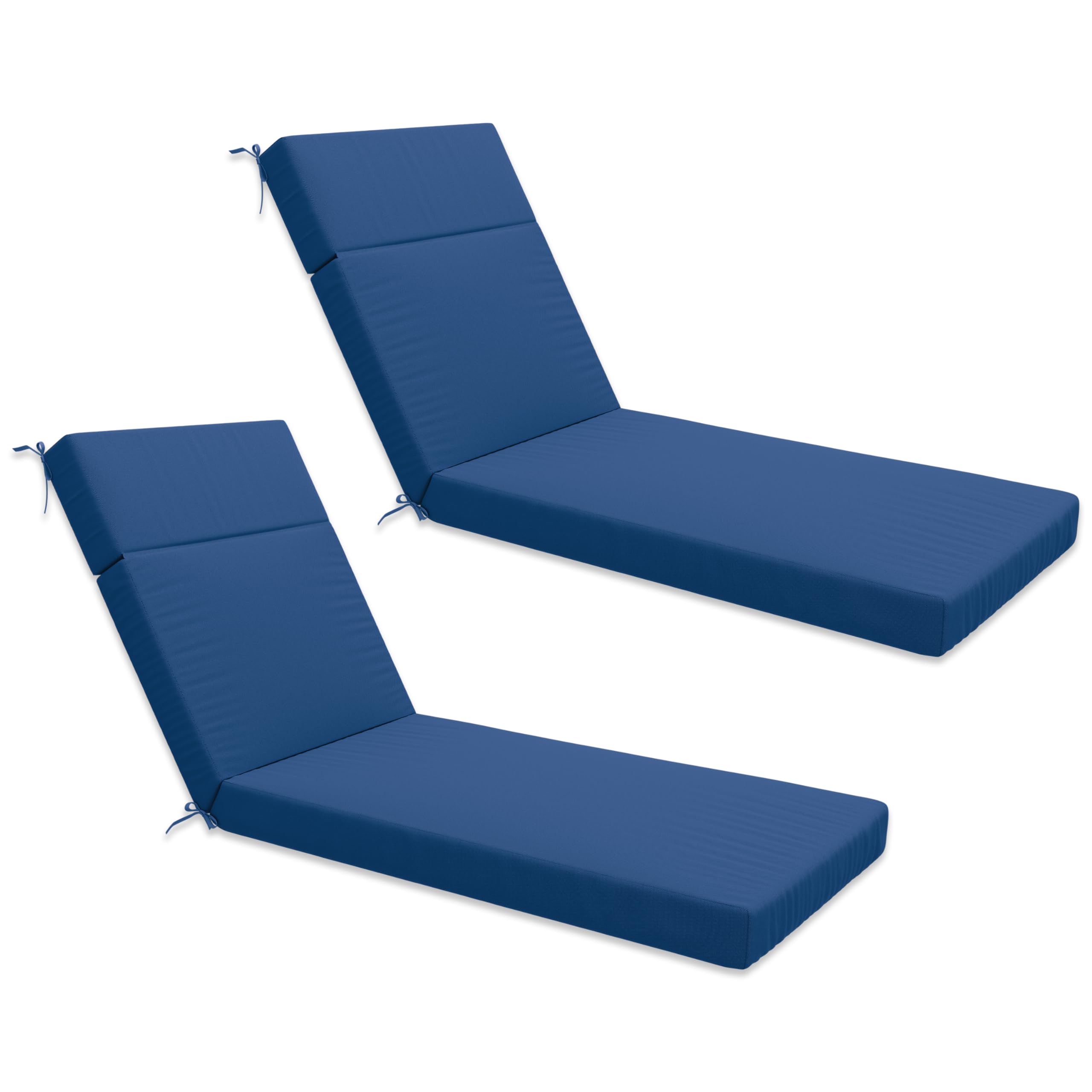 Outdoor Chaise Lounge Cushion - Waterproof, Fade & Tear Resistant Patio Furniture Cushion for Deck, Poolside, Resort & Hotel Use - Perfect for Lawn, Garden and Backyard Relaxation