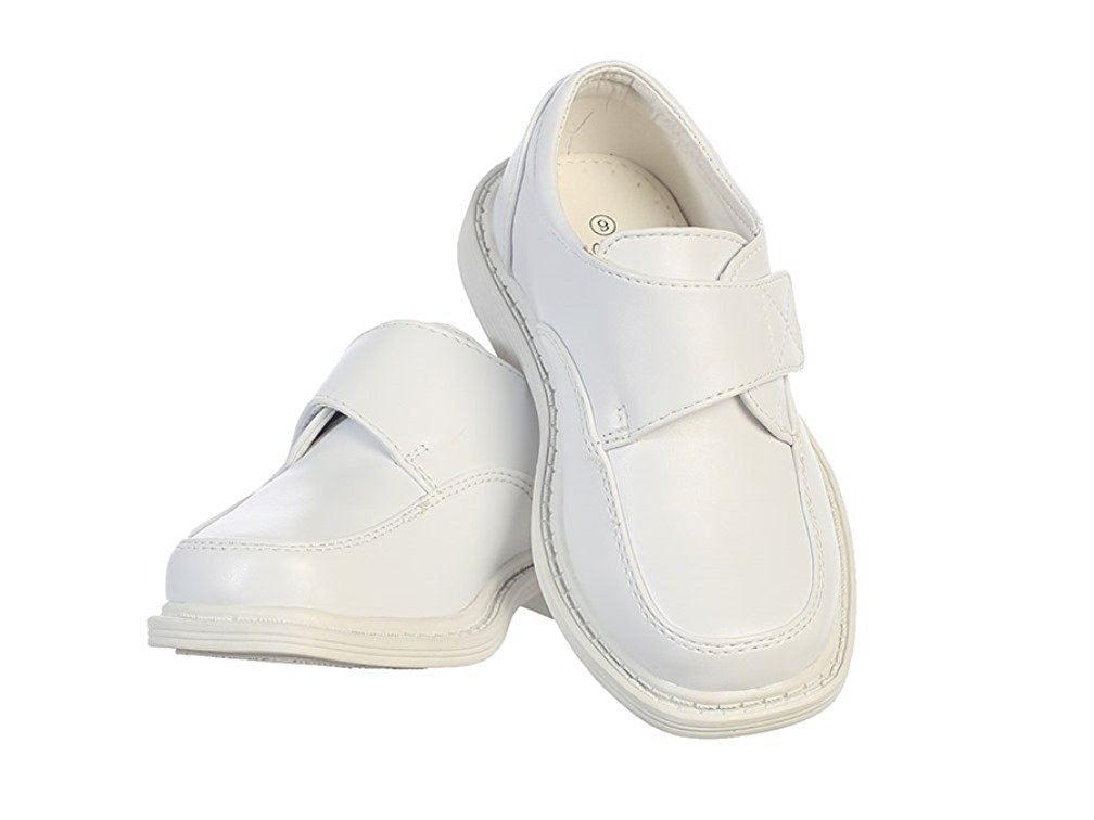 Boys Matte Dress Shoes with Velcro Strap - Comfortable Formal Shoes for Kids - Perfect for Weddings, School Events & Special Occasions