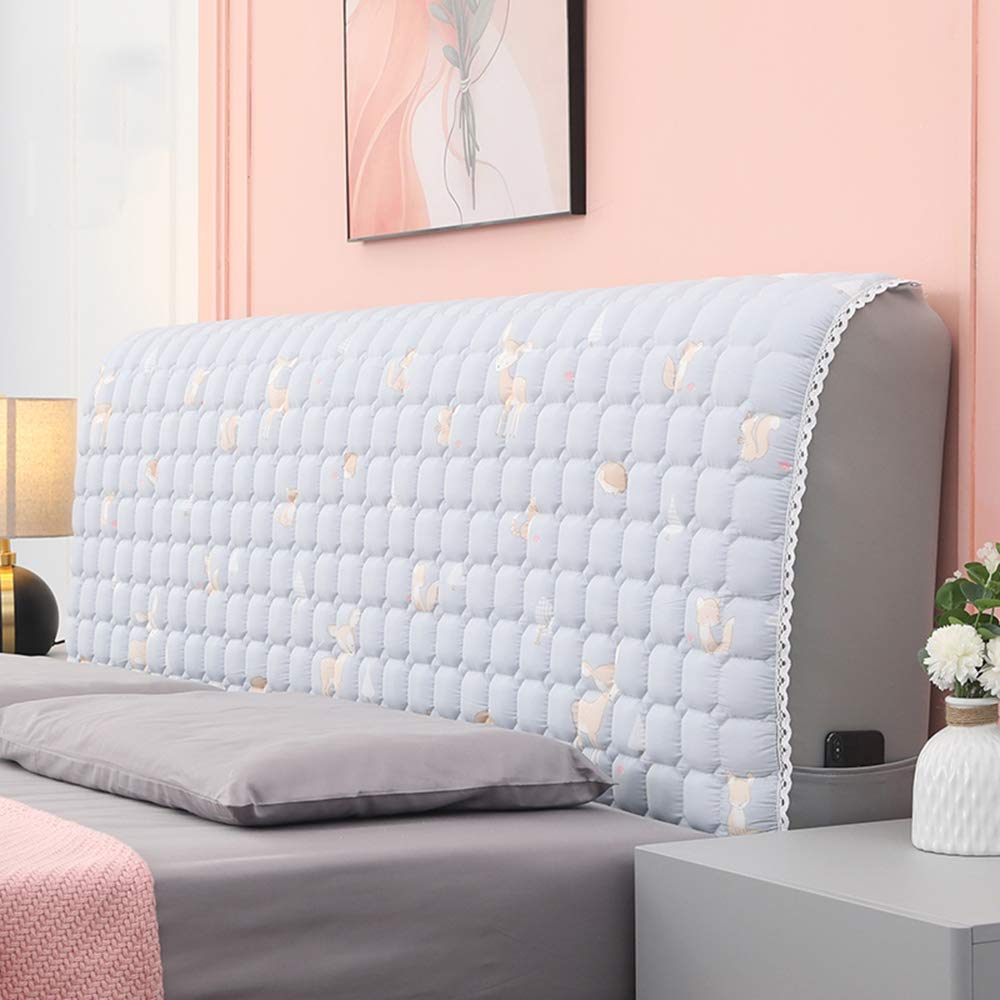 Renbin Stretchable Headboard Cover - Dustproof Bed Head Protector Slipcover, Solid Color Decorative Headboard Cover for Bedroom (Size: 210cm) - Perfect for Home Decor & Dust Protection