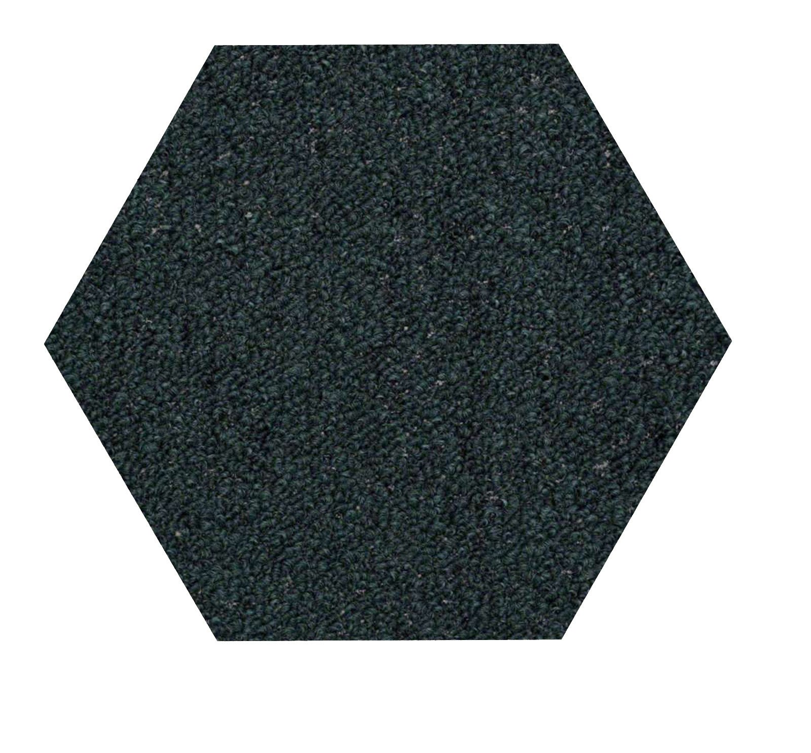 Home Queen Indoor Outdoor Commercial Dark Green Hexagon Area Rug 8' - Perfect for Living Room, Bedroom, Patio & Office Decor