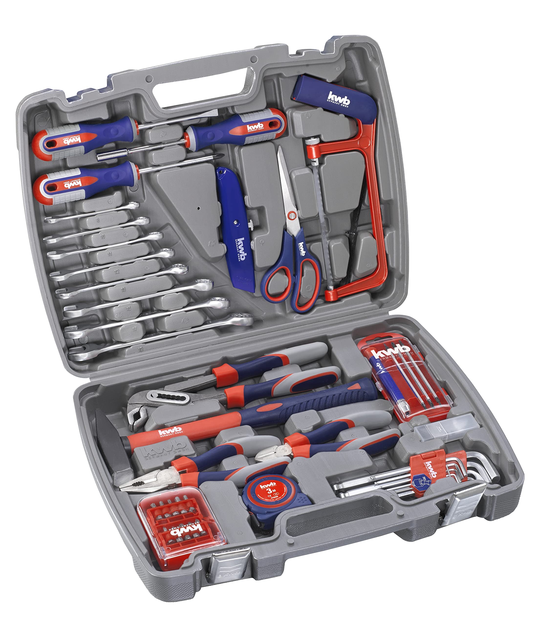 KWB 65-Piece Tool Box Set (370730) - Perfect for Home Repairs, DIY Projects & Professional Use