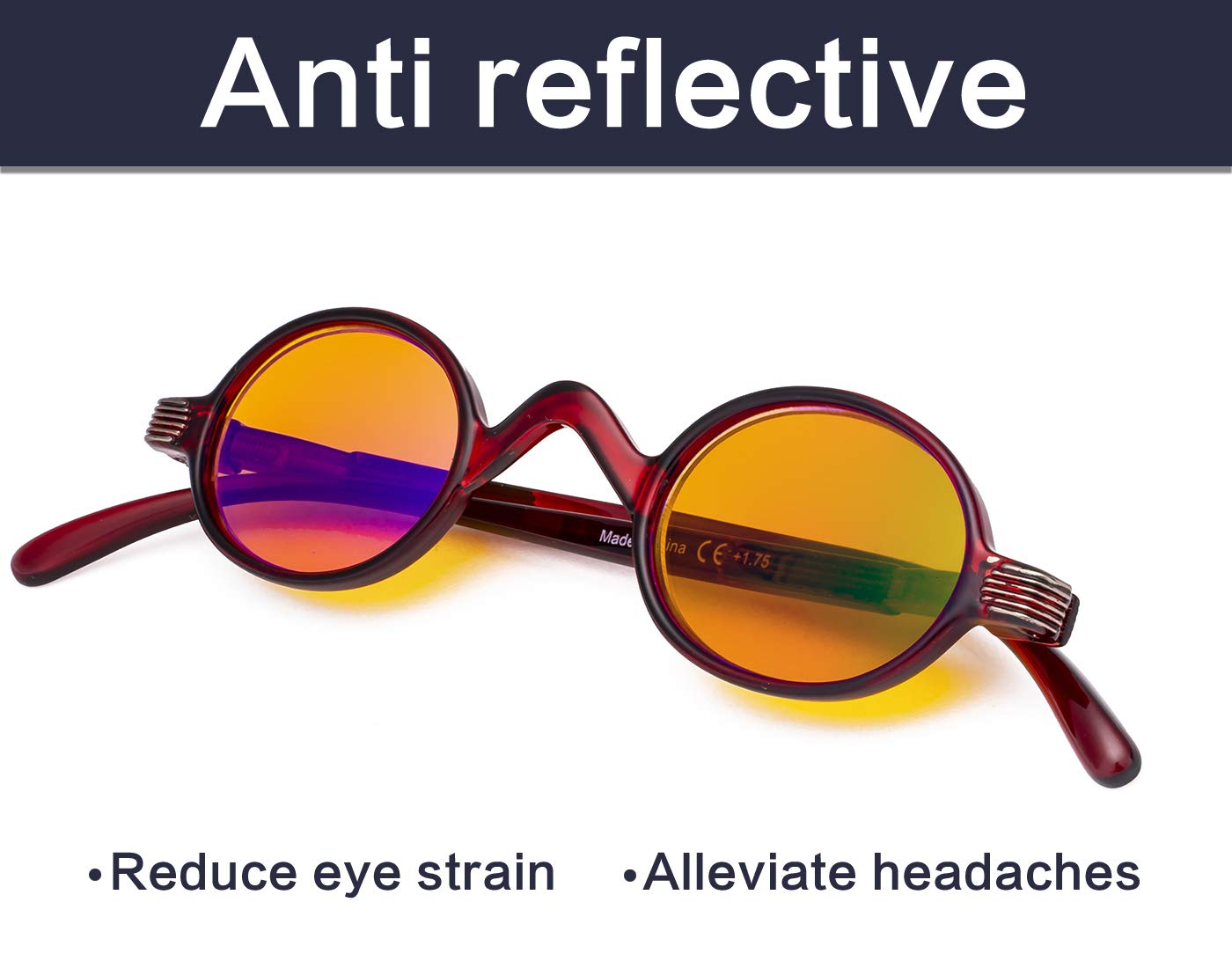 Vintage Blue Light Blocking Glasses for Women & Men - Computer & Reading Use