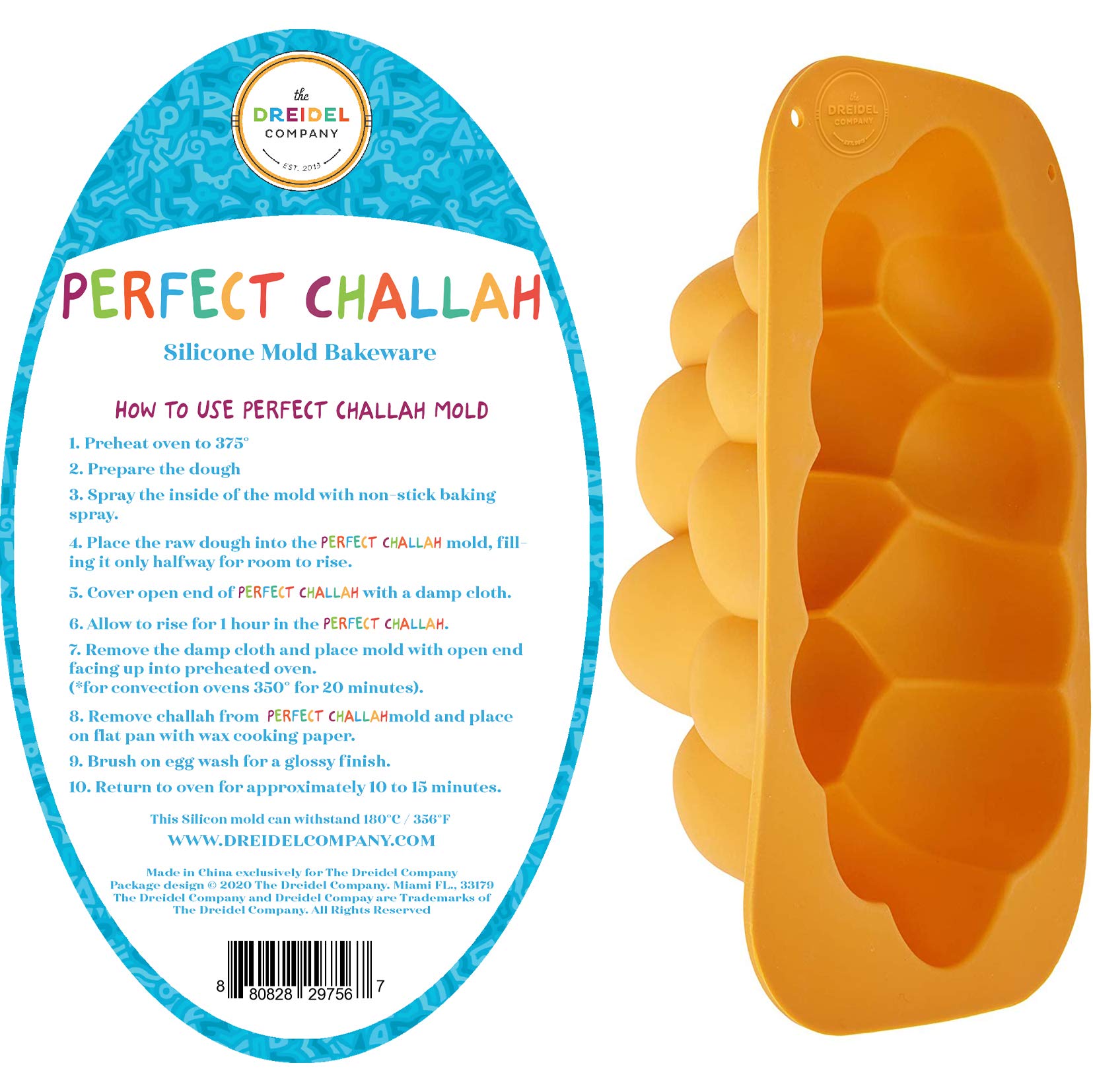 Premium Silicone Challah Bread Mold - Kosher Braided Baking Pan for Perfect Loaves, No Shaping Needed - Large 2-Pack Set for Jewish Holidays, Shabbat & Home Baking