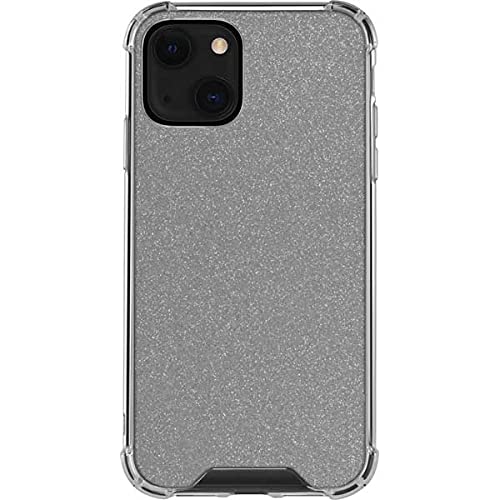 Skinit Clear Phone Case for iPhone 13 - Diamond Silver Glitter Design | Protective Slim Fit Cover | Perfect for Everyday Use, Parties & Gifting