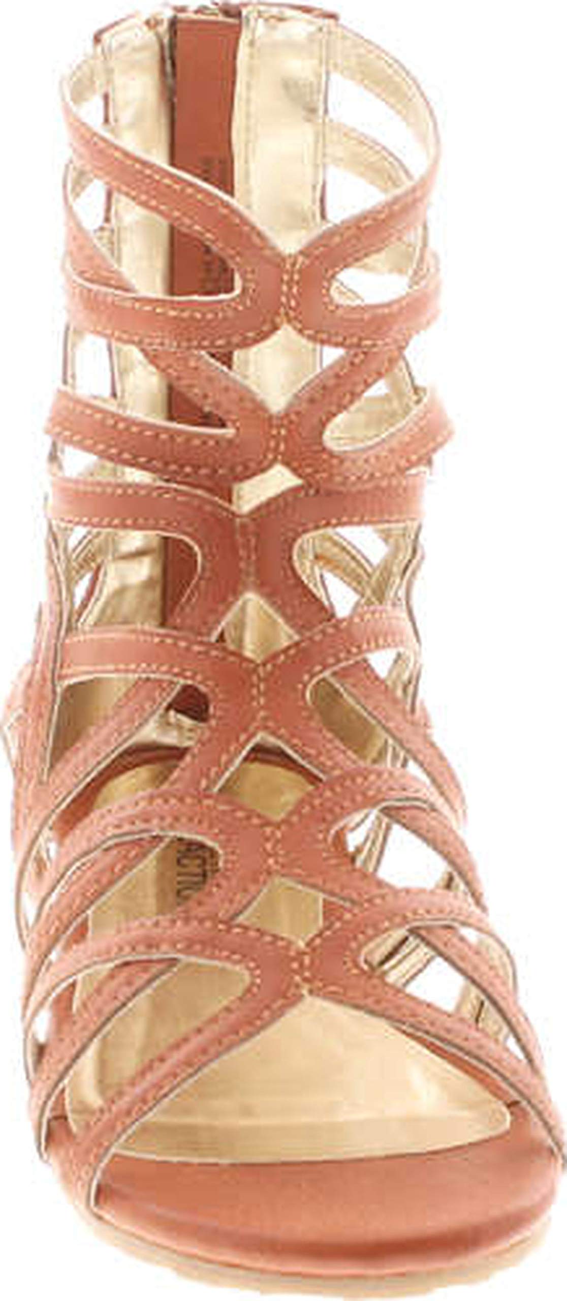 Kenneth Cole Reaction Triumph Mid Gladiator Sandals for Kids - Natural Leather, Size 13 M US (Little Kid/Big Kid) | Comfortable Roman-Style Footwear for School, Playdates & Summer Adventures