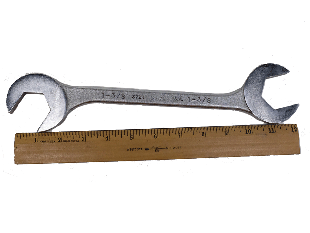 Martin Tools 8-Piece Fractional Open End Wrench Set - SAE Standard Sizes for Automotive Repair, Plumbing & DIY Projects