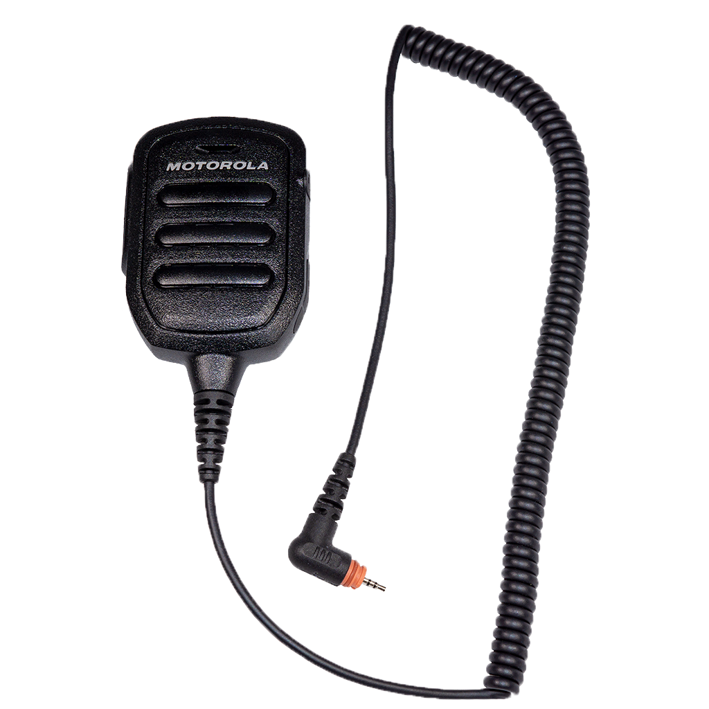Motorola PMMN4125 Two-Way Radio Remote Speaker Microphone - Hands-Free Communication for Security, Construction & Outdoor Activities