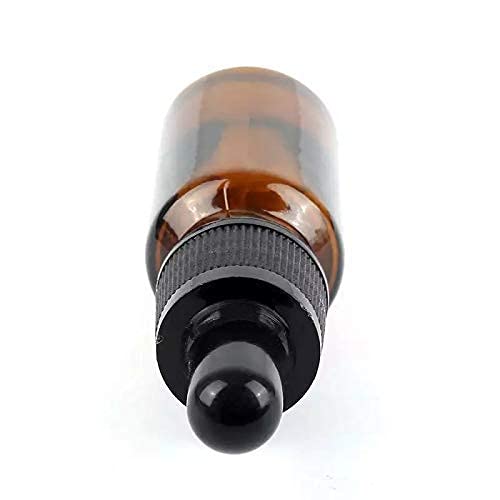 Premium 10ml Amber Glass Bottles with Glass Droppers - Essential Oil Dropper, Eye Dropper (Pack of 6) - Perfect for DIY Essential Oils, Aromatherapy & Herbal Remedies