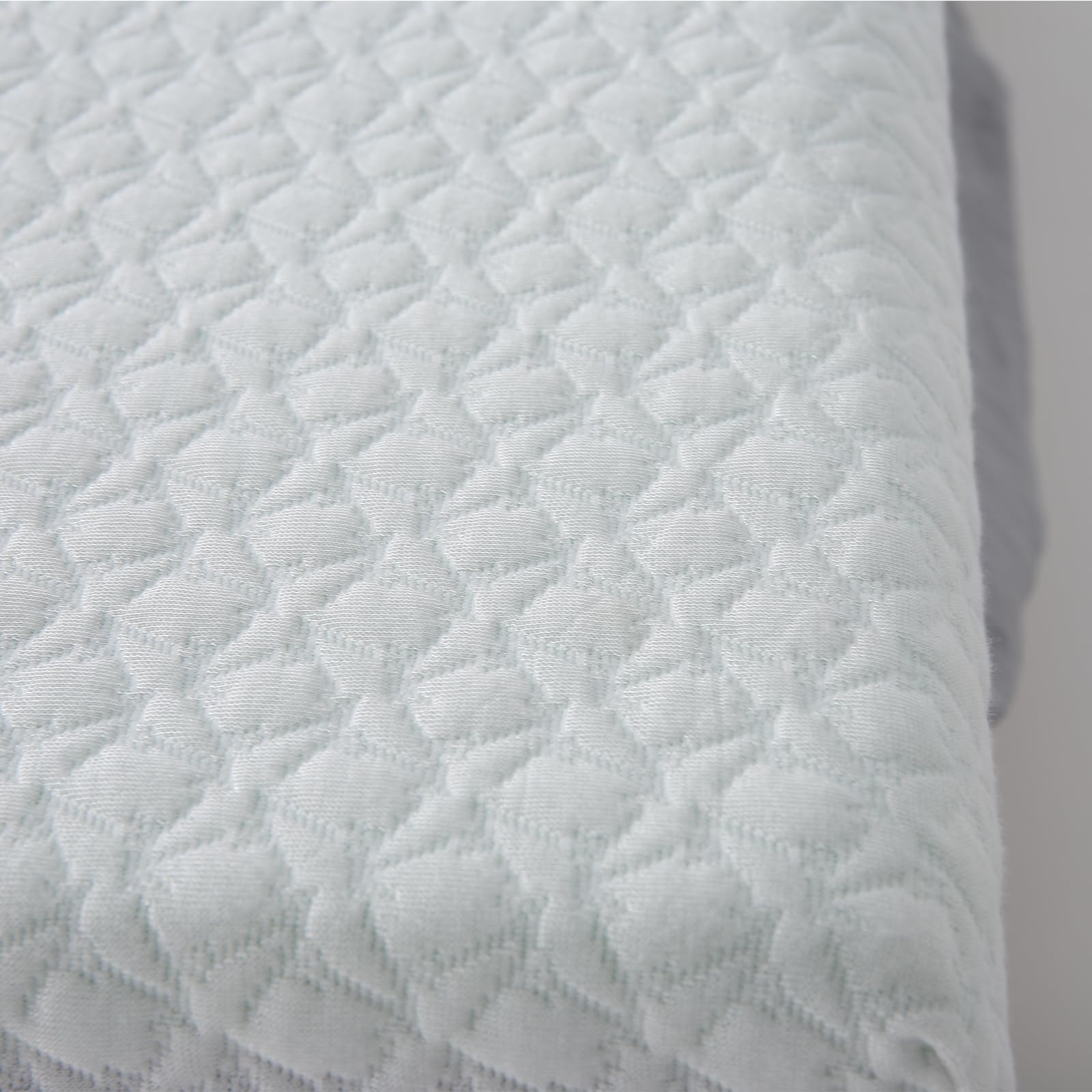 GARVEE 3 Inch Queen Size Memory Foam Mattress Topper - Medium Firm Support with Breathable Bamboo Cover, 2-Layer Cooling Bed Topper in White | Perfect for Back Pain Relief, Guest Beds & Enhancing Sleep Comfort