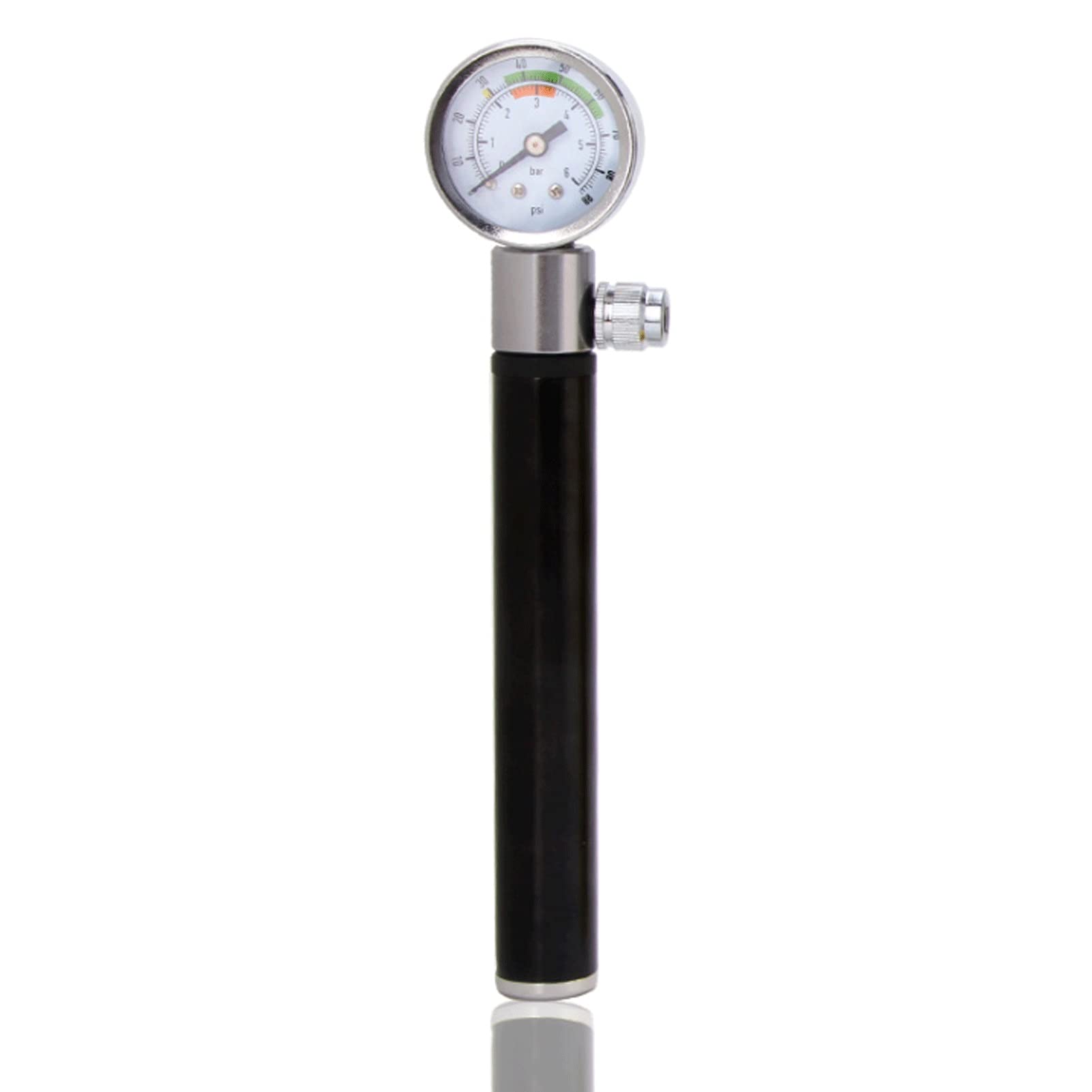 Portable Mini Bike Pump - Hand & Foot Activated Bicycle Tire Pump with Extra Valve & Needle for Road & Mountain Bikes | Compact, Lightweight Design for On-the-Go Cycling | Perfect for Emergency Repairs, Commuting & Outdoor Adventures (Black)