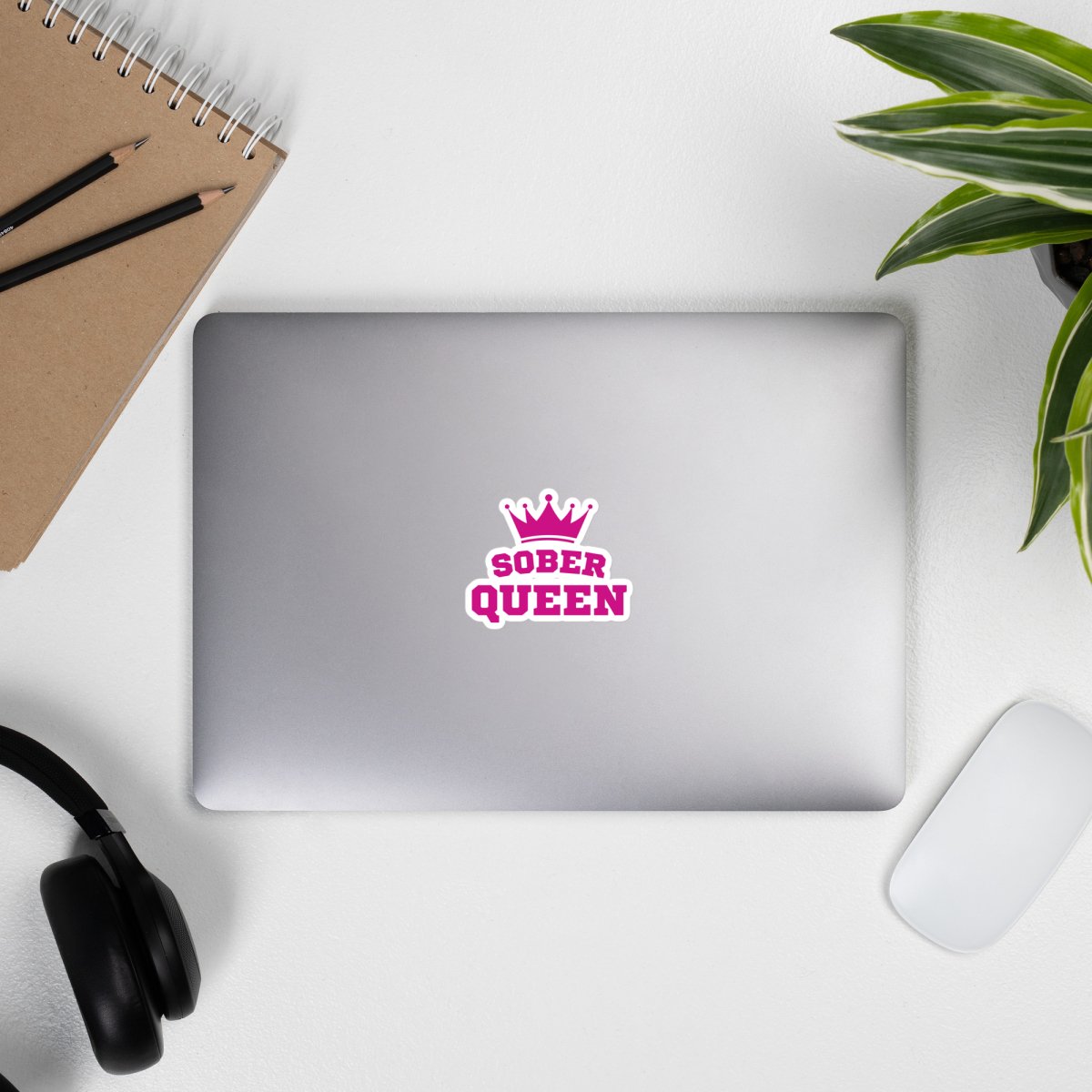 Sober Queen Bubble-Free Vinyl Sticker - Waterproof & Durable Decal for Laptops, Water Bottles & DIY Crafts - Perfect for Home, Office & School Decor