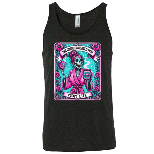 Unisex Overstimulated Mom T-Shirt - Funny & Comfortable Casual Wear for Moms - Perfect for Relaxing at Home, Running Errands, or Mom's Night Out