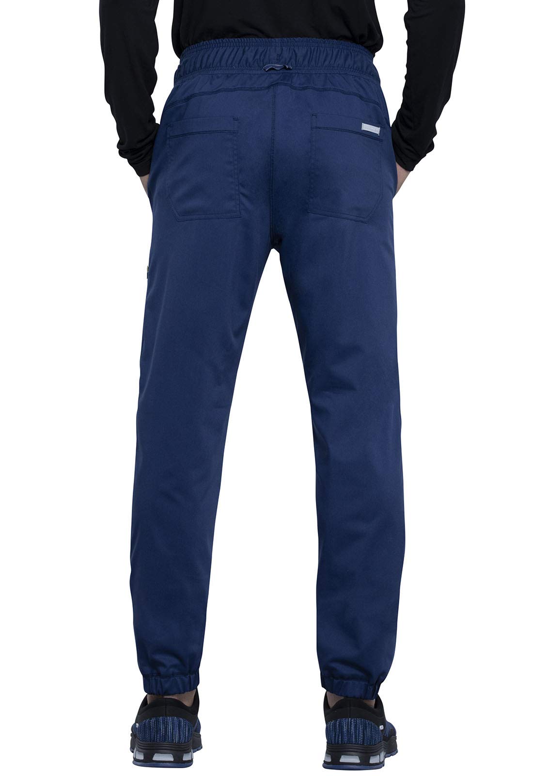 **Cherokee Men's Scrubs Pants - Natural Rise Jogger with Zip Cargo Pockets (WW012) - Comfortable Medical Workwear for Doctors & Nurses**