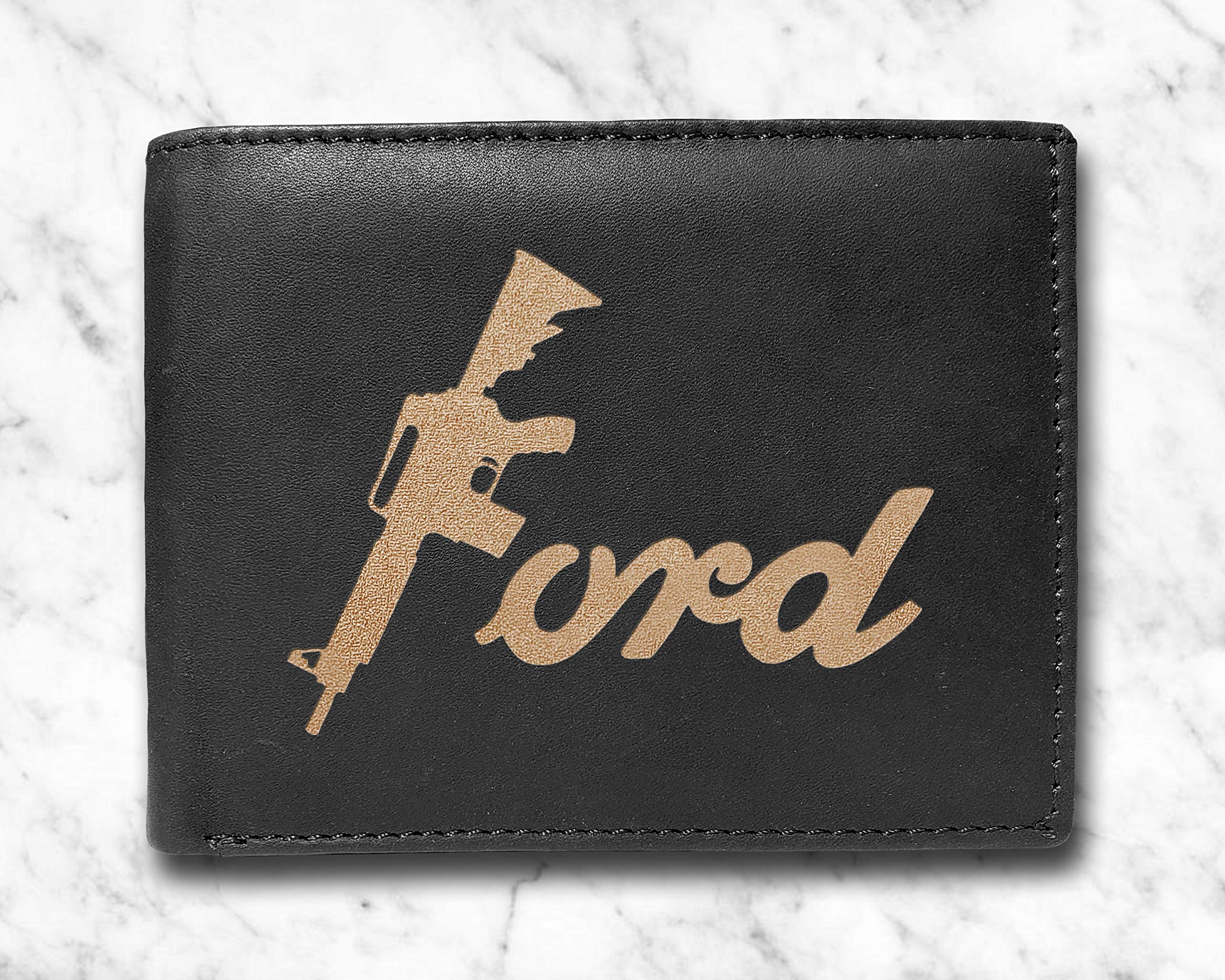 Premium RFID Blocking Cowhide Leather Slimfold Wallet for Men - Large Capacity Luxury Credit Card Holder with Laser Engraving (14 Pockets) - Ideal for Everyday Carry, Travel & Business Use